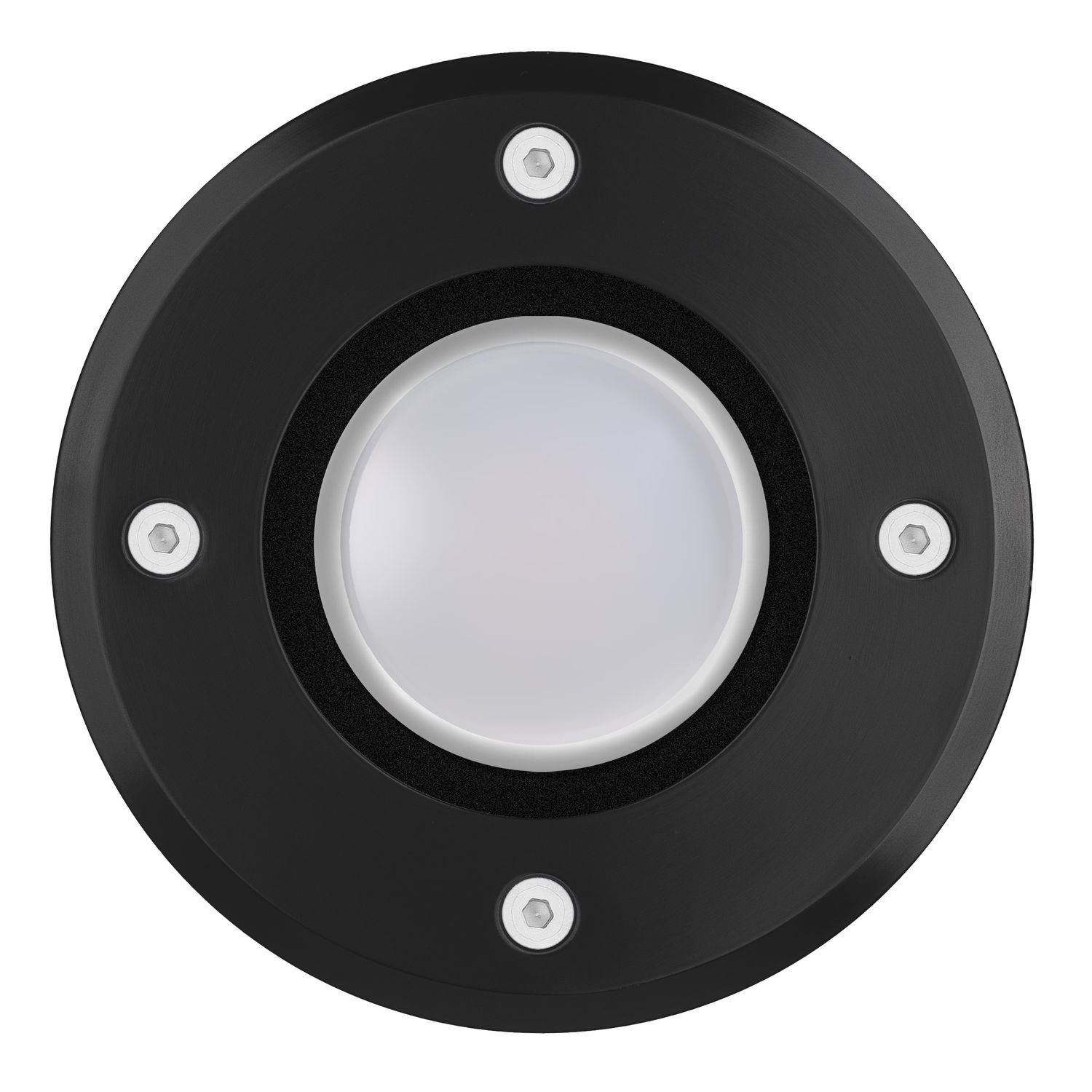 LEDANDO LED Einbaustrahler Flacher LED Leuchtmi schwarzer mit LED tauschbarem Bodeneinbaustrahler