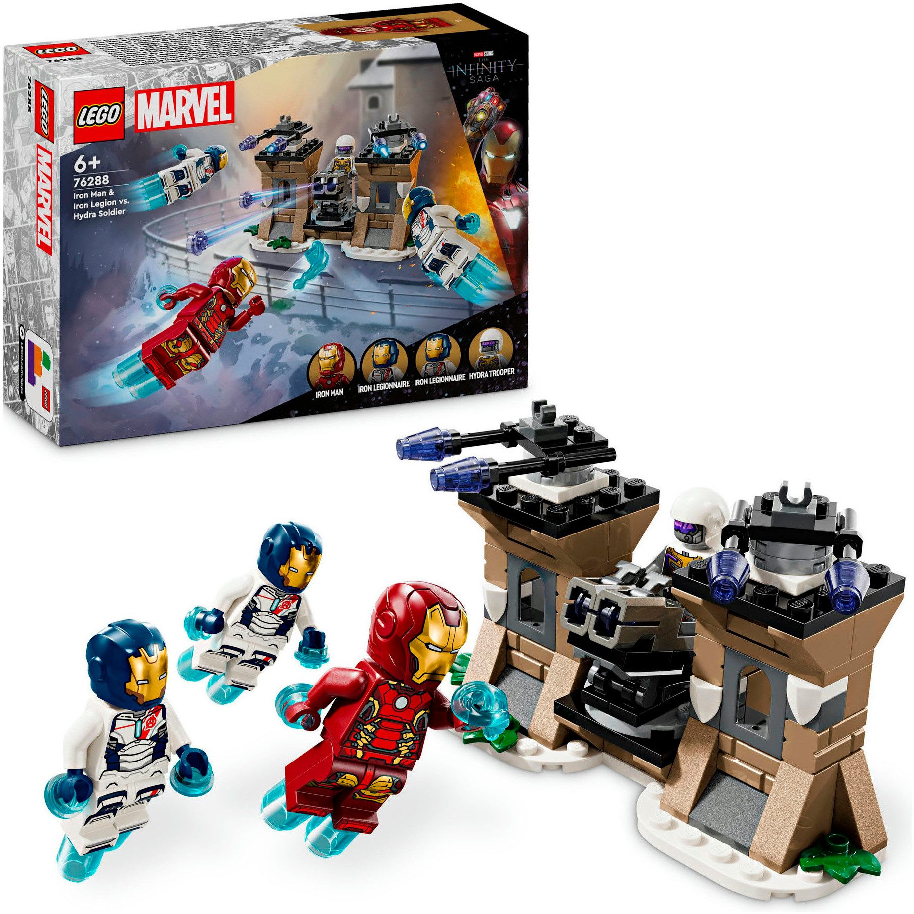 LEGO® Iron Man & Iron Legion vs. HYDRA-Soldat (76288), LEGO Super Heroes Ko günstig online kaufen