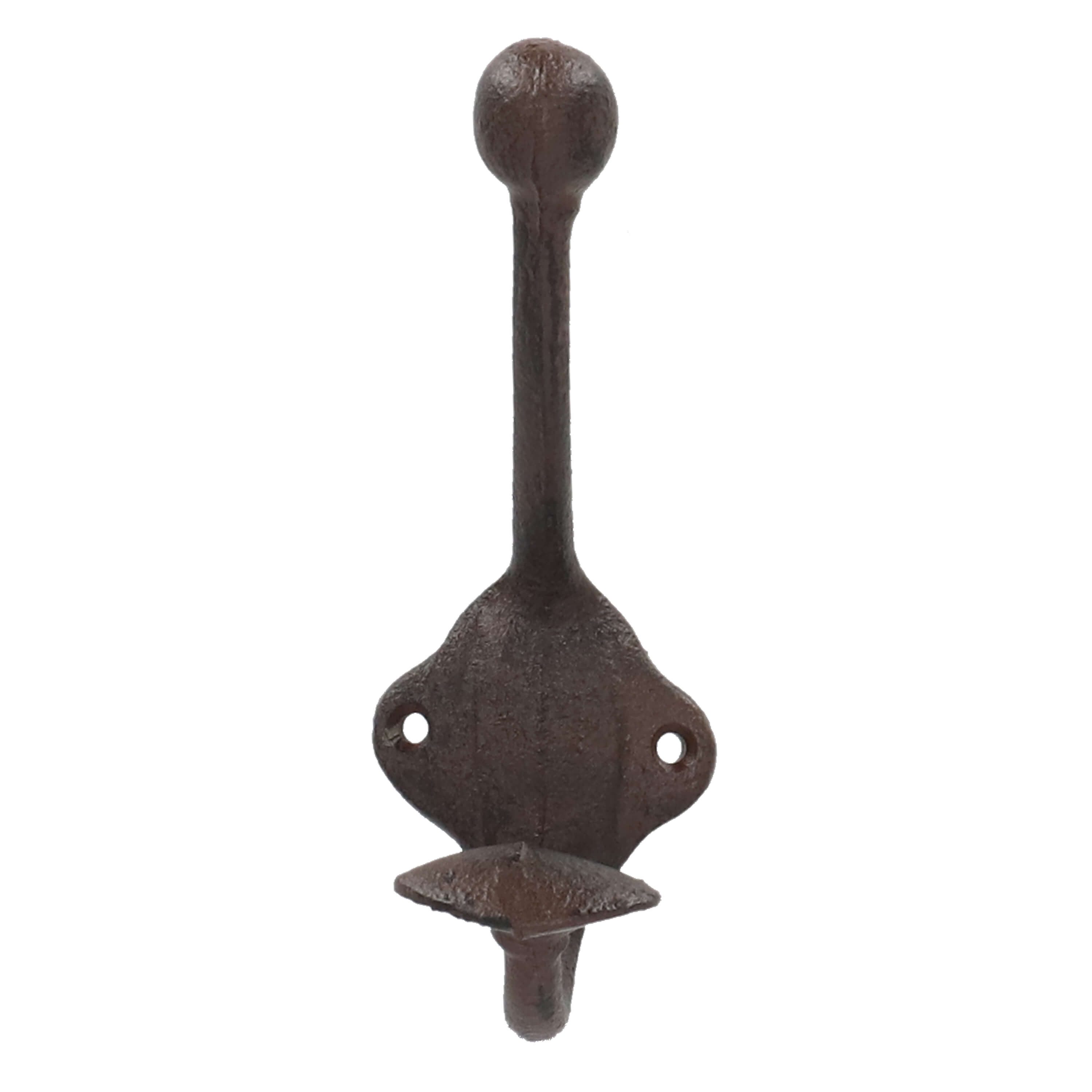Dekowunder Wandhaken Wandhaken Gusseisen Kleiderhaken und Huthaken antik Braun