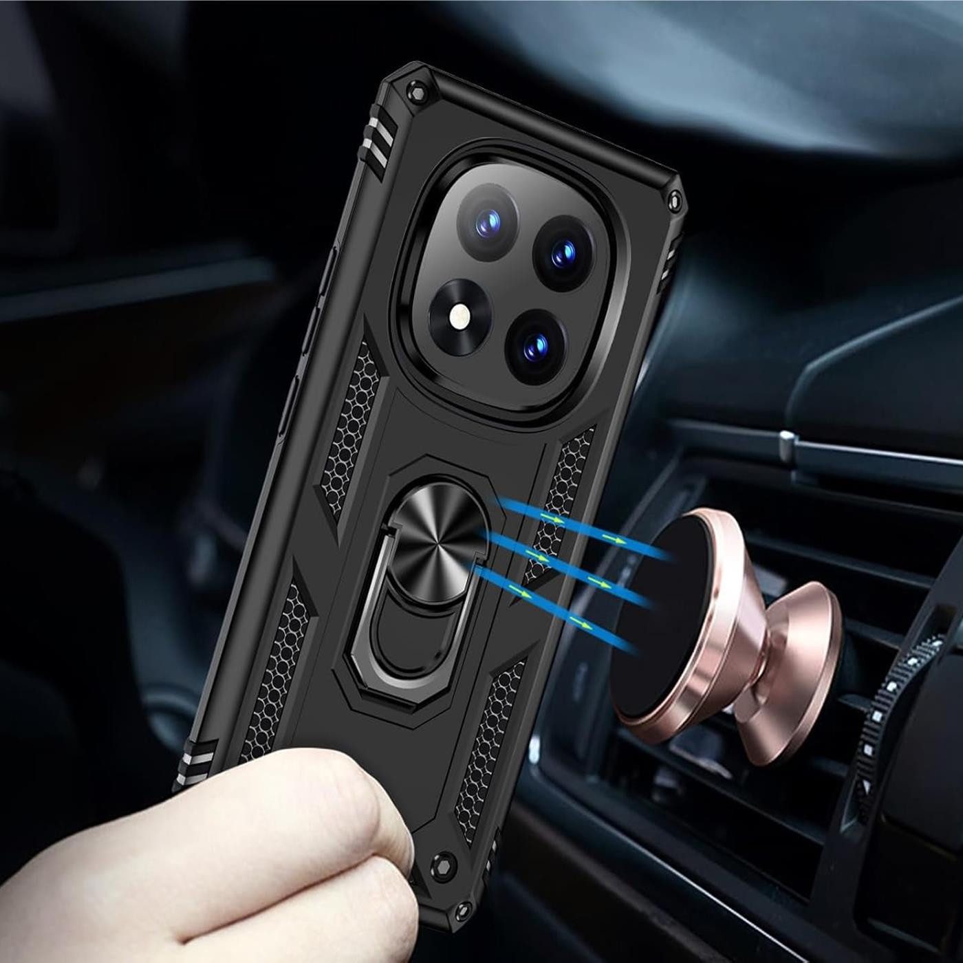 CoolGadget Handyhülle Armor Shield Case für Xiaomi Redmi Note 14 Pro+ 5G 6,67 Zoll, Outdoor Cover mit Magnet Ringhalterung Hülle für Redmi Note 14 Pro+ 5G – Bild 4 von 5