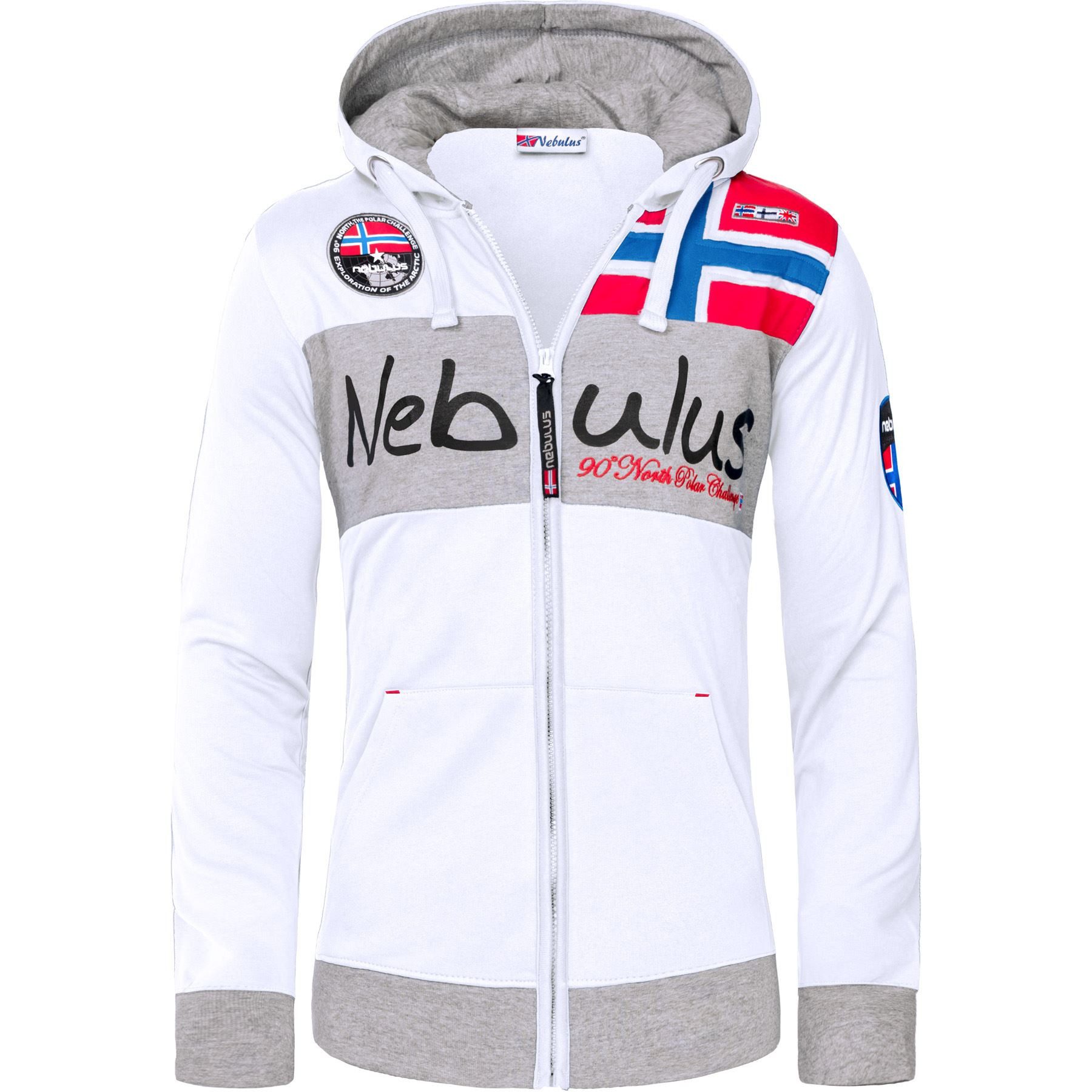 Nebulus Sweatjacke NAPA, Q1381 - Damen, weiß, XXL/44 günstig online kaufen