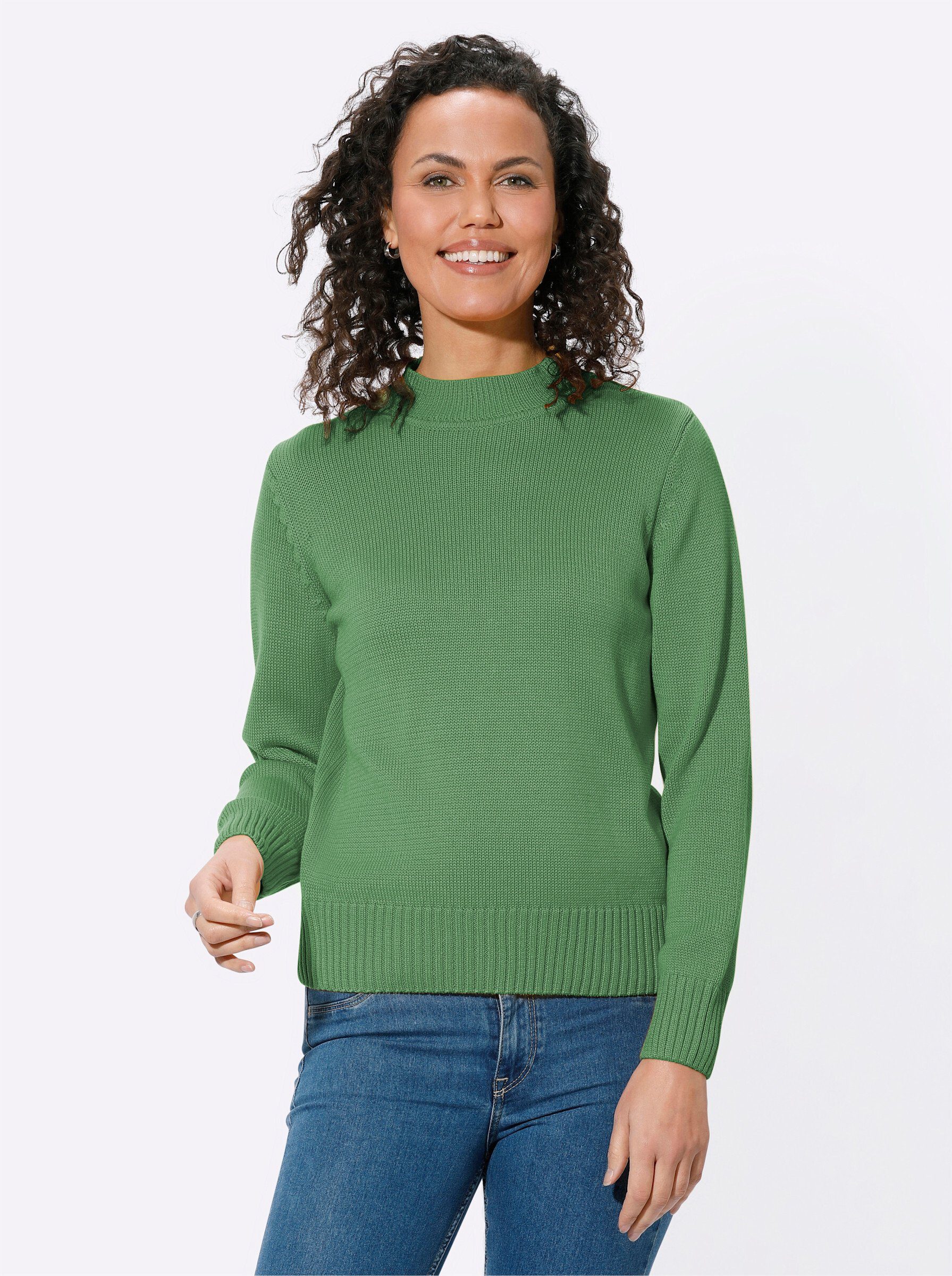 Witt Strickpullover Pullover Langarm Materialmix günstig online kaufen