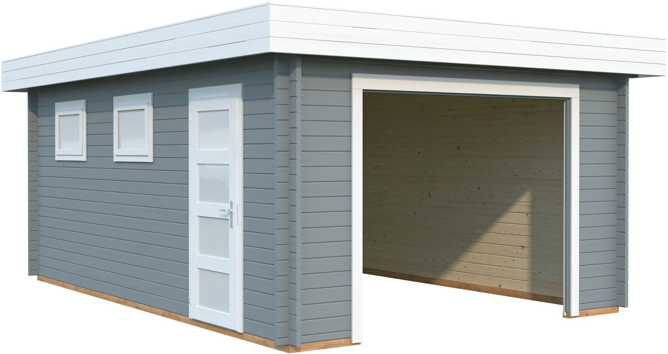 Palmako Garage Rasmus, ohne Tor, BxTxH: 420x598x253 cm