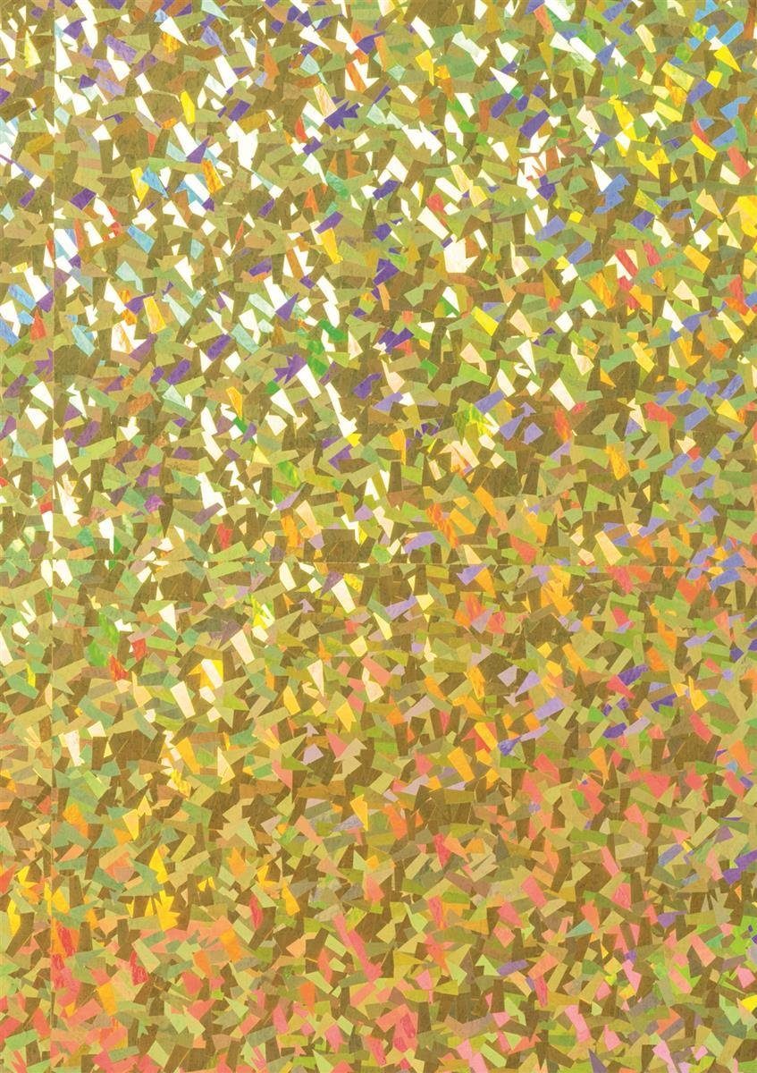 Heyda Karton Heyda 204077381 Holografie-Karton "Prisma" 49,5 x 70 cm goldfarben