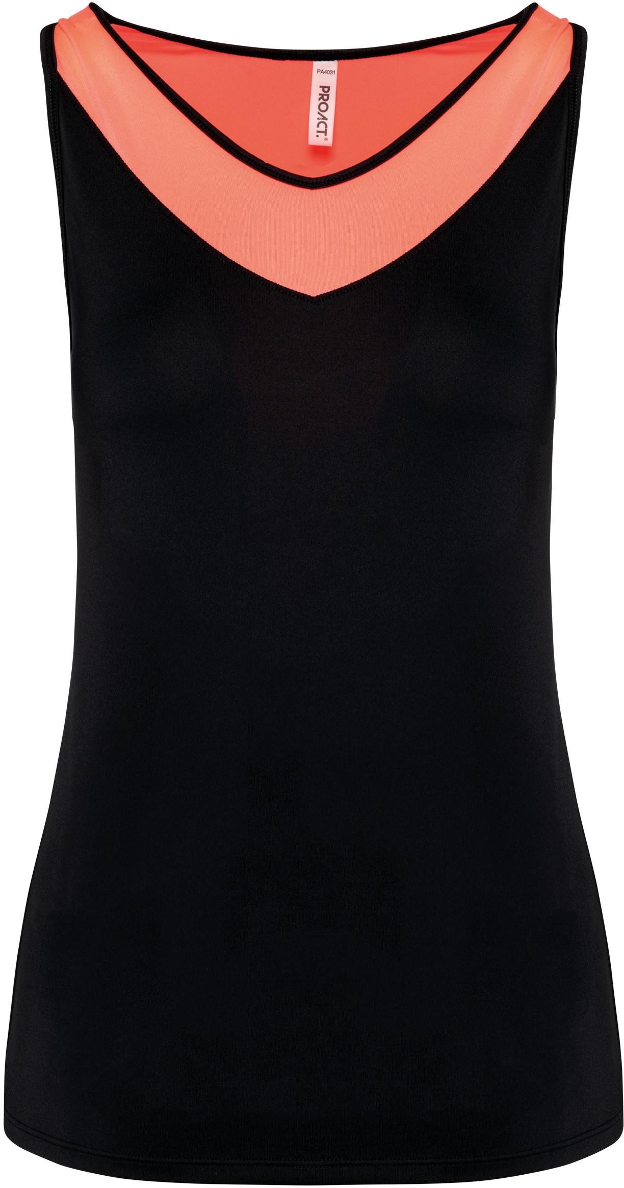 Trainingsshirt Zweifarbiges Padel-Damentop
