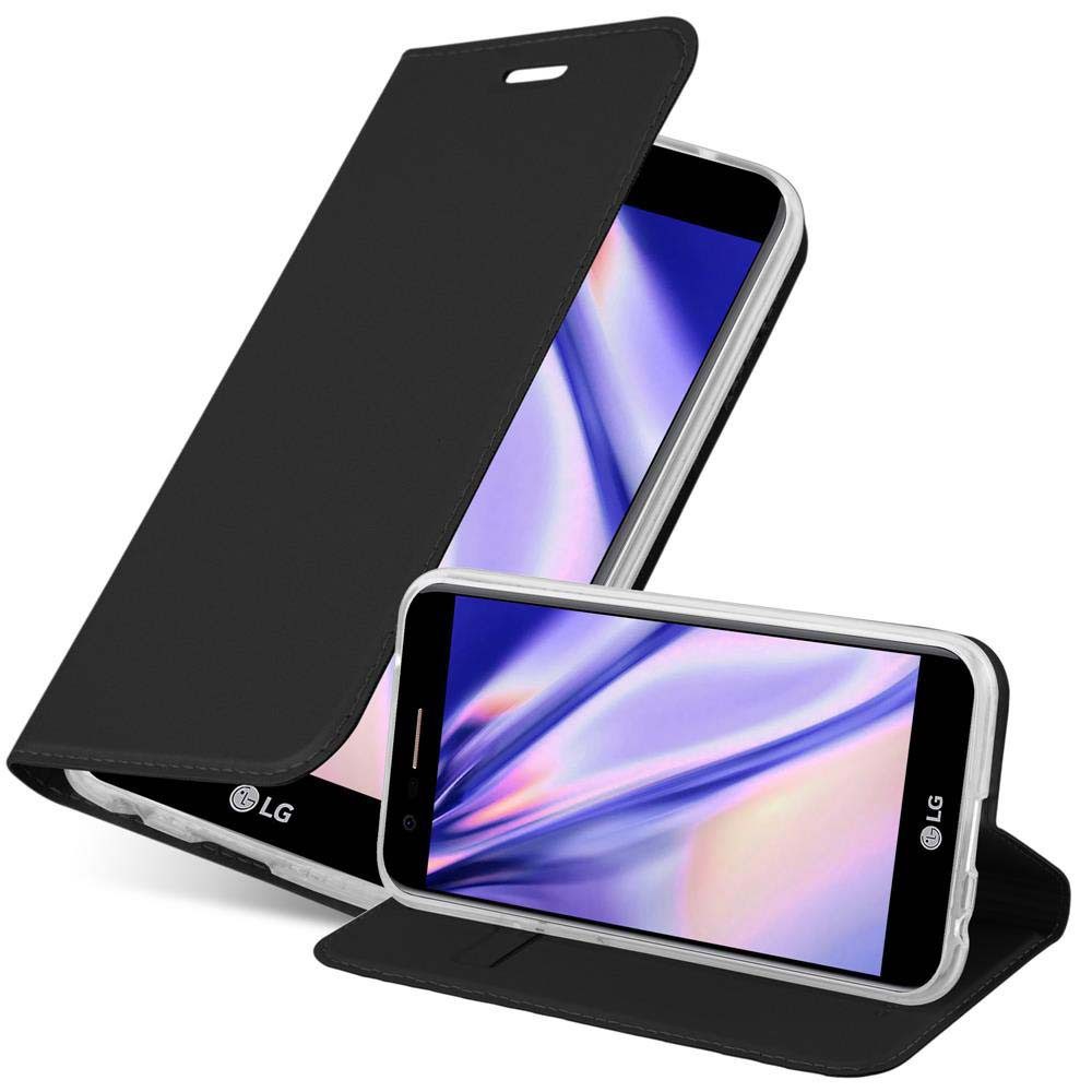 Cadorabo Handyhülle für LG K10 2017 Hülle LG K10 2017, Schutzhülle Hülle mit Standfunktion, Magnetverschluss und Kartenfach