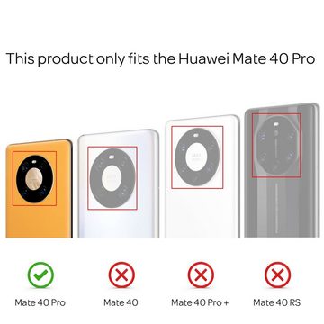 Nalia Smartphone-Hülle Huawei Mate 40 Pro, Klare Transparente Hybrid Hülle / Silikon Rahmen / Harte Rückseite / Super Transparent / Vergilbungsfrei / Stoßfest / Kratzfest / Dünne Durchsichtige Schutzhülle / Hardcase Hardcover Etui Handy-Tasche Phone Bumper