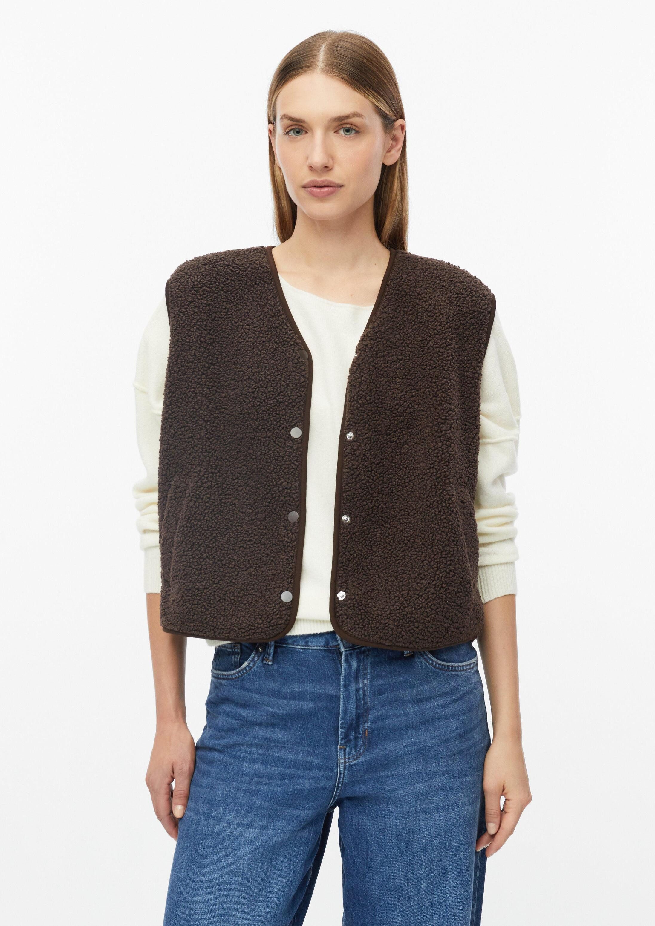 s.Oliver Funktionsweste Indoor-Weste Teddy-Weste im Relaxed Fit