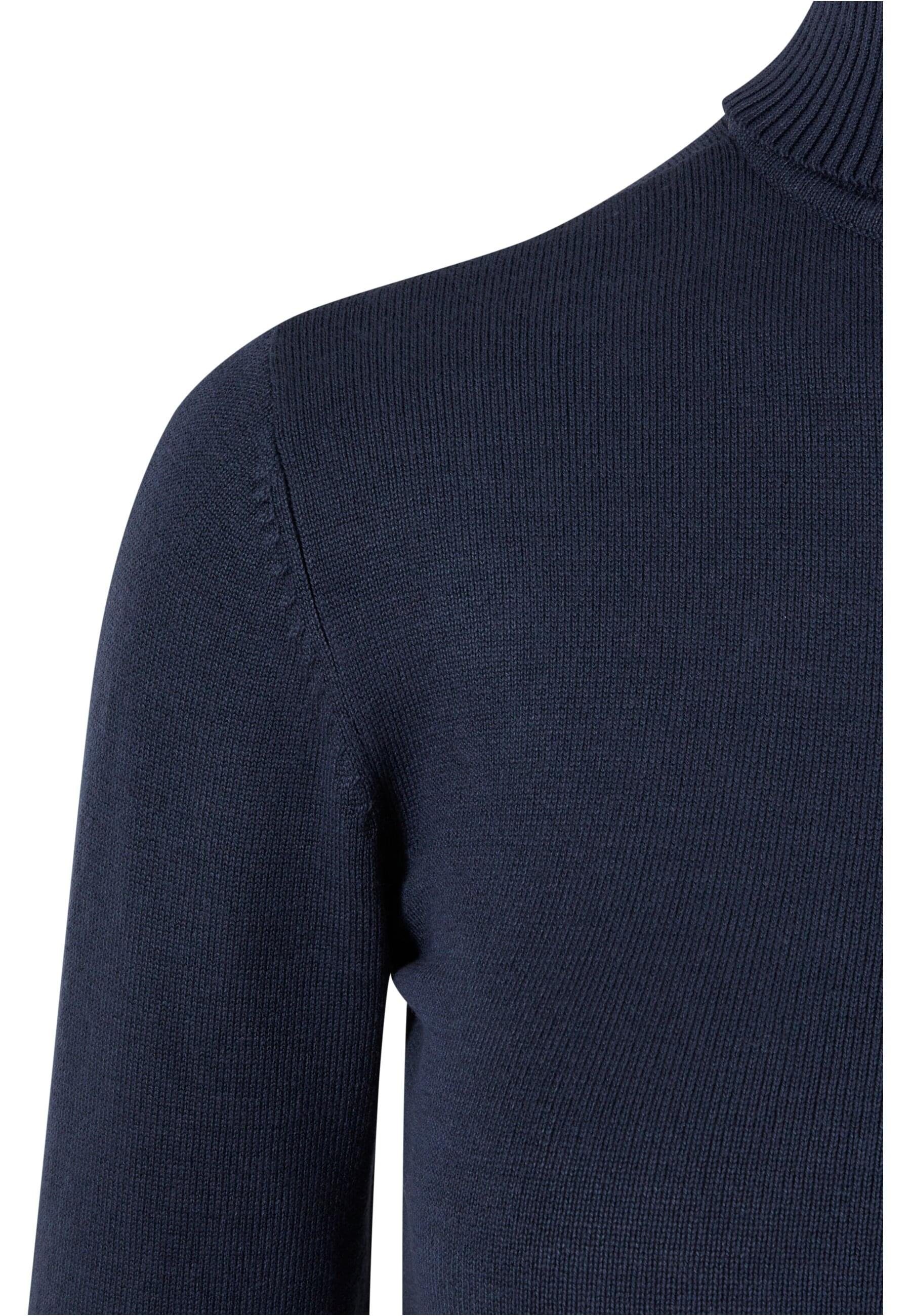 (1-tlg) URBAN Sweater navy Ladies Damen Knitted CLASSICS Turtleneck Strickpullover