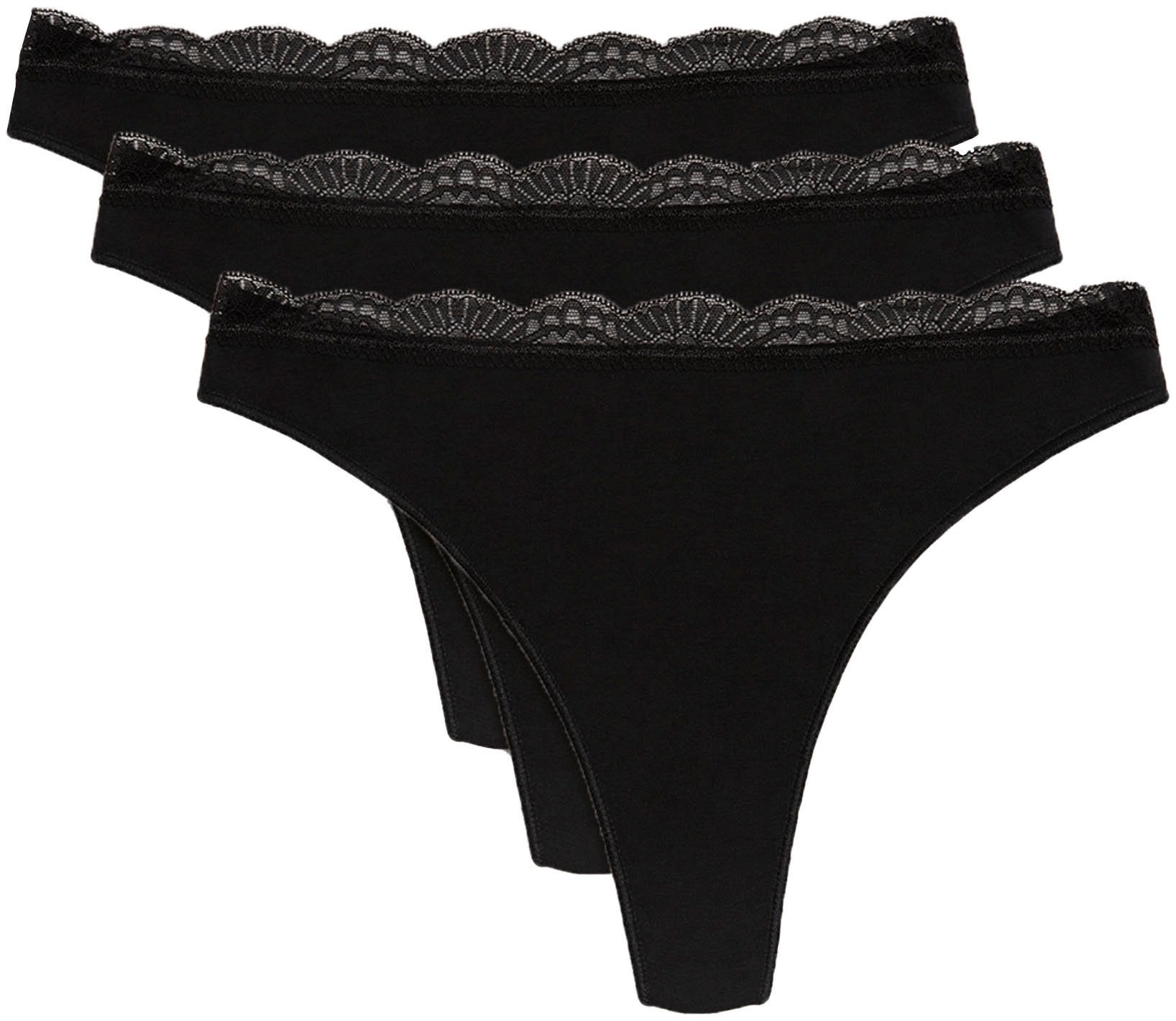 Tanga BASIC COLLECTION COTTON WITH LACE