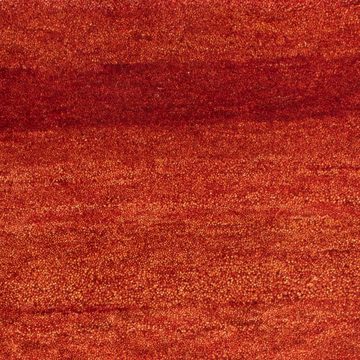 Wollteppich Gabbeh - Indus - 130 x 75 cm - rost, morgenland, rechteckig, Höhe: 18 mm, Wohnzimmer, Handgeknüpft, Einzelstück mit Zertifikat