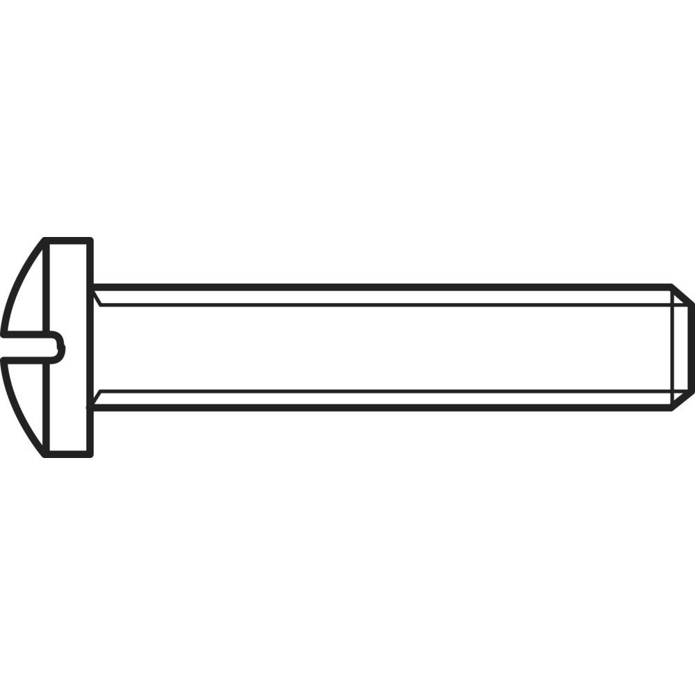 Schraube TOOLCRAFT 827129 Linsenschrauben M2 10 mm Kreuzschlitz Phillips DIN 7