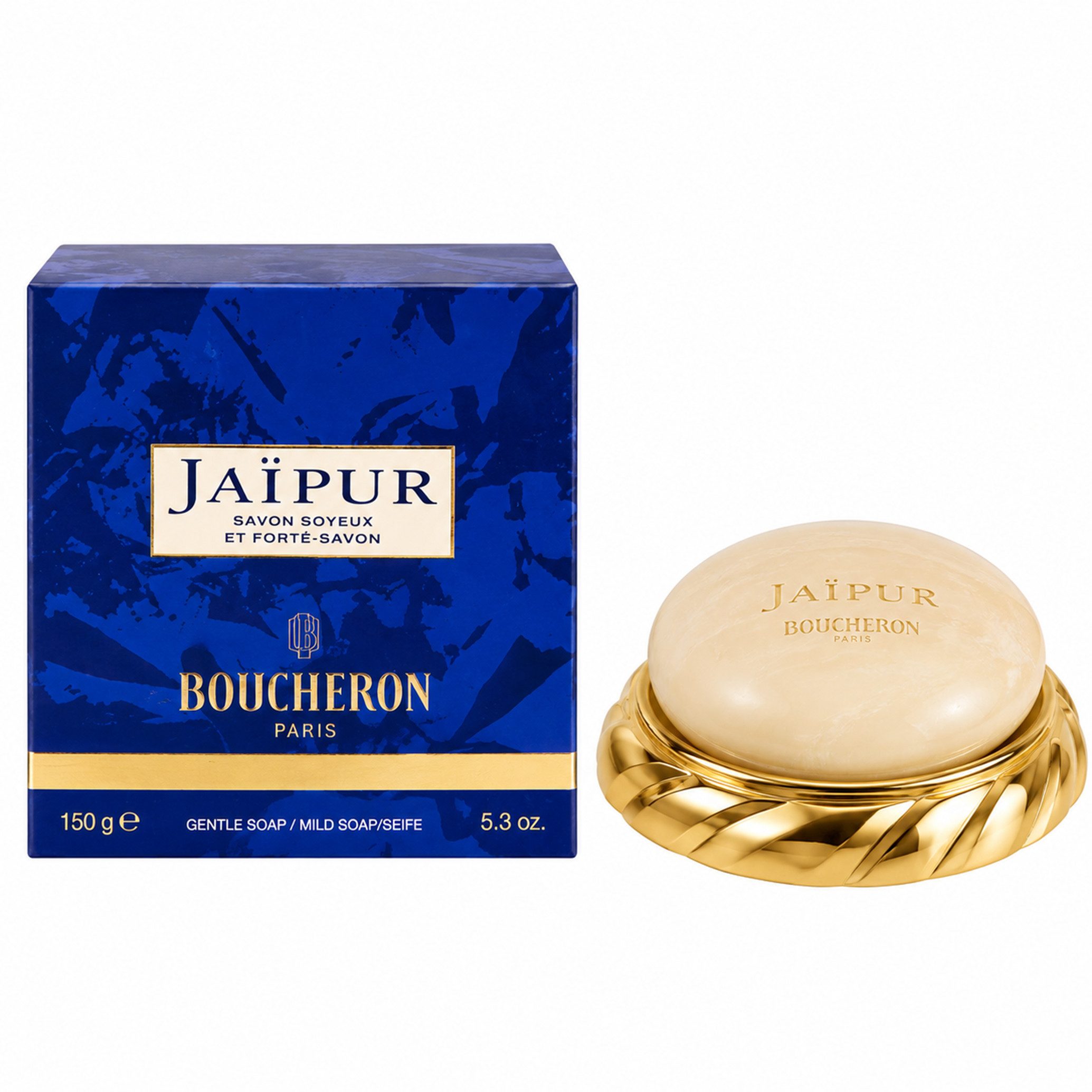 BOUCHERON Handseife Boucheron Jaipur Seife Savon Soyeux Silky Soap and Soapdish 150g