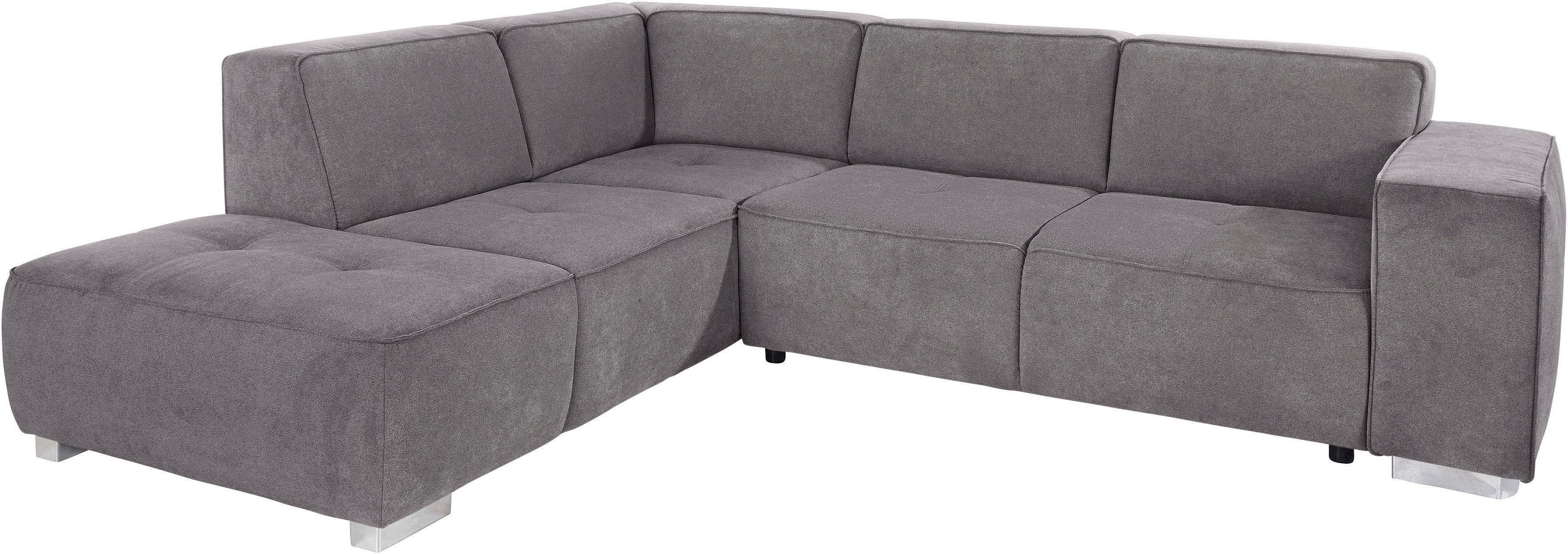 INOSIGN Ecksofa "Sapporo L-Form" wahlweise Bettfunktion oder Sitztiefenvers günstig online kaufen