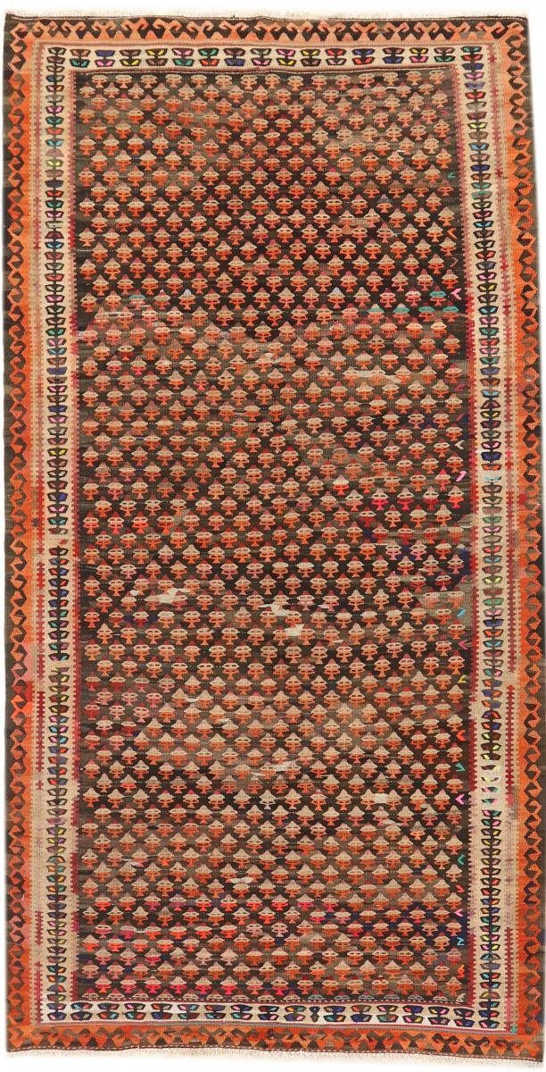 Orientteppich Kelim Fars Azerbaijan Antik 137x260 Handgewebter Orientteppich, Nain Trading, rechteckig, Höhe: 4 mm