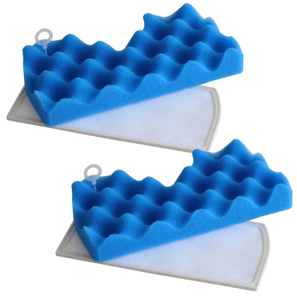 Trade-Shop Ersatzfilter Schaumfilter 2x passend für Samsung VCA-VM45P, VM-45P, DJ97-01040C, Zubehör für Samsung VCA-VM45P, VM-45P, DJ97-01040C, inkl. Mikrofilter - Filter-Einlage für Ihren Staubsauger