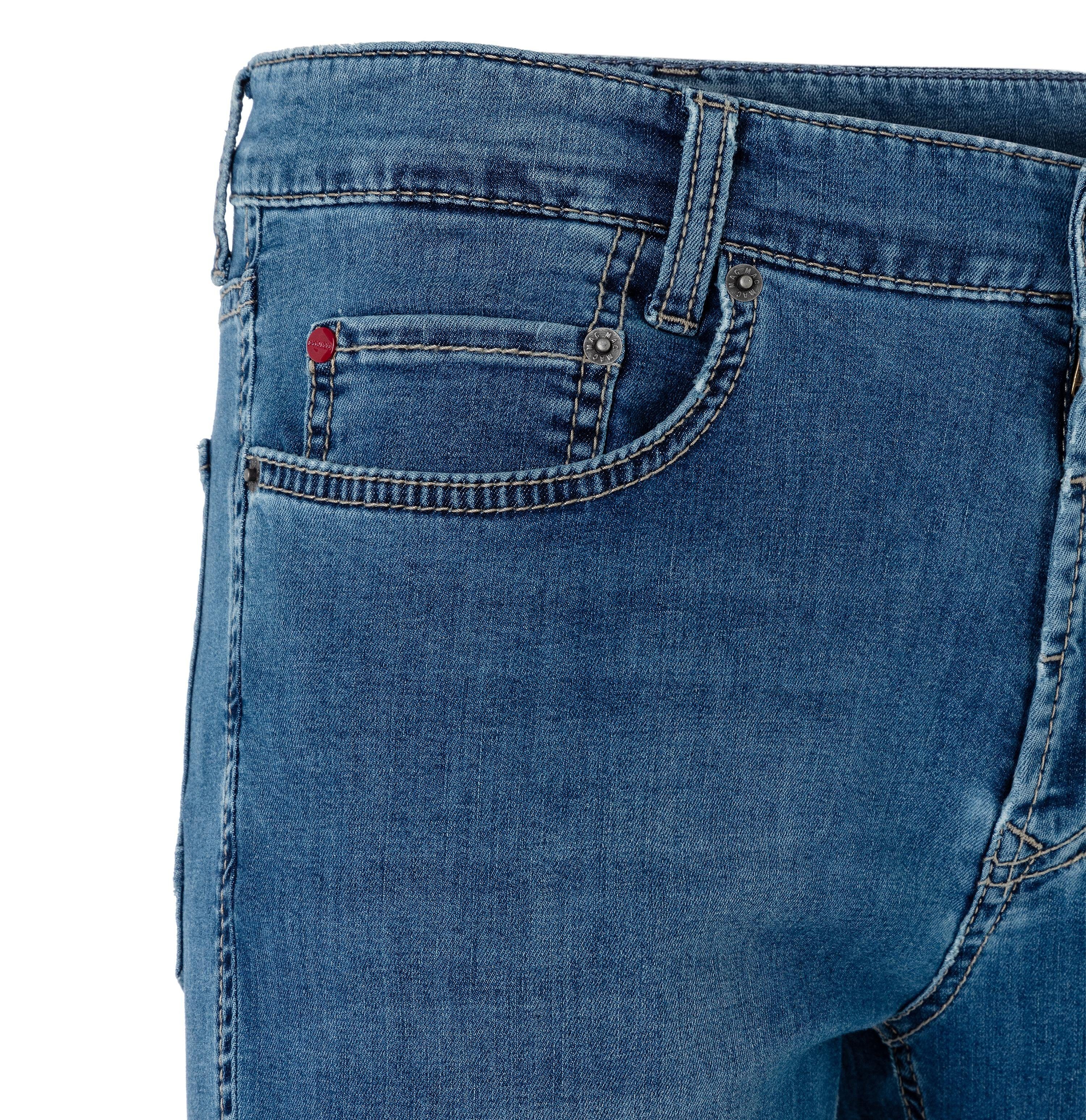 MAC 5-Pocket-Jeans Blue leichte Weight Mid H421 Light Arne Used Sommerjeans Denim,
