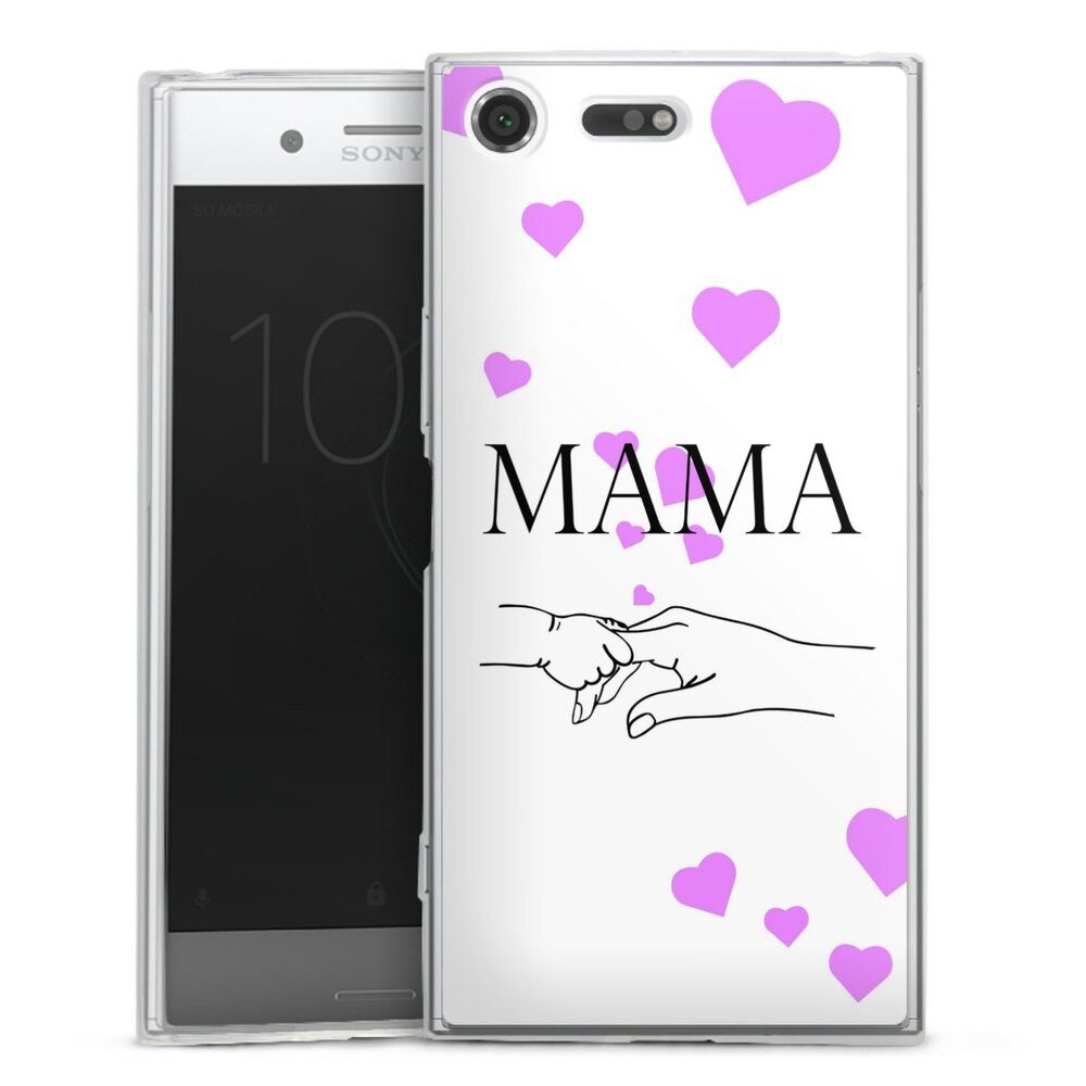 DeinDesign Handyhülle Muttertag Mama Familie Muttertag-Mama und kinder, Sony Xperia XZ Premium Slim Case Silikon Hülle Ultra Dünn Schutzhülle