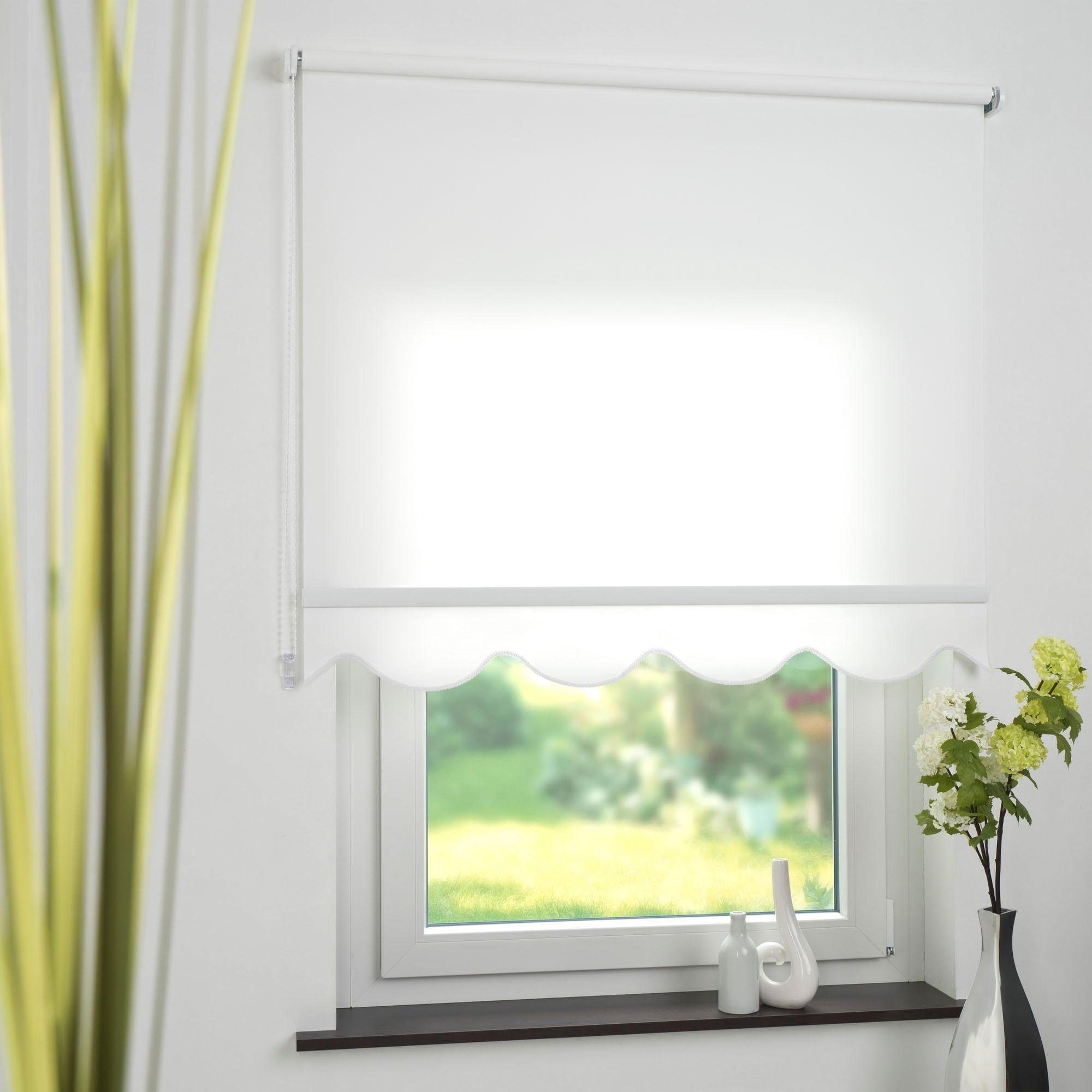 Seitenzugrollo, Liedeco, Lichtschutz, mit Bohren, verschraubt, günstig online kaufen