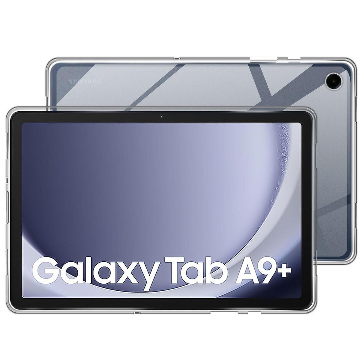Wigento Tablet-Hülle Für Samsung Galaxy Tab A9 Plus Tablet Tasche Hülle TPU Silikon Cover