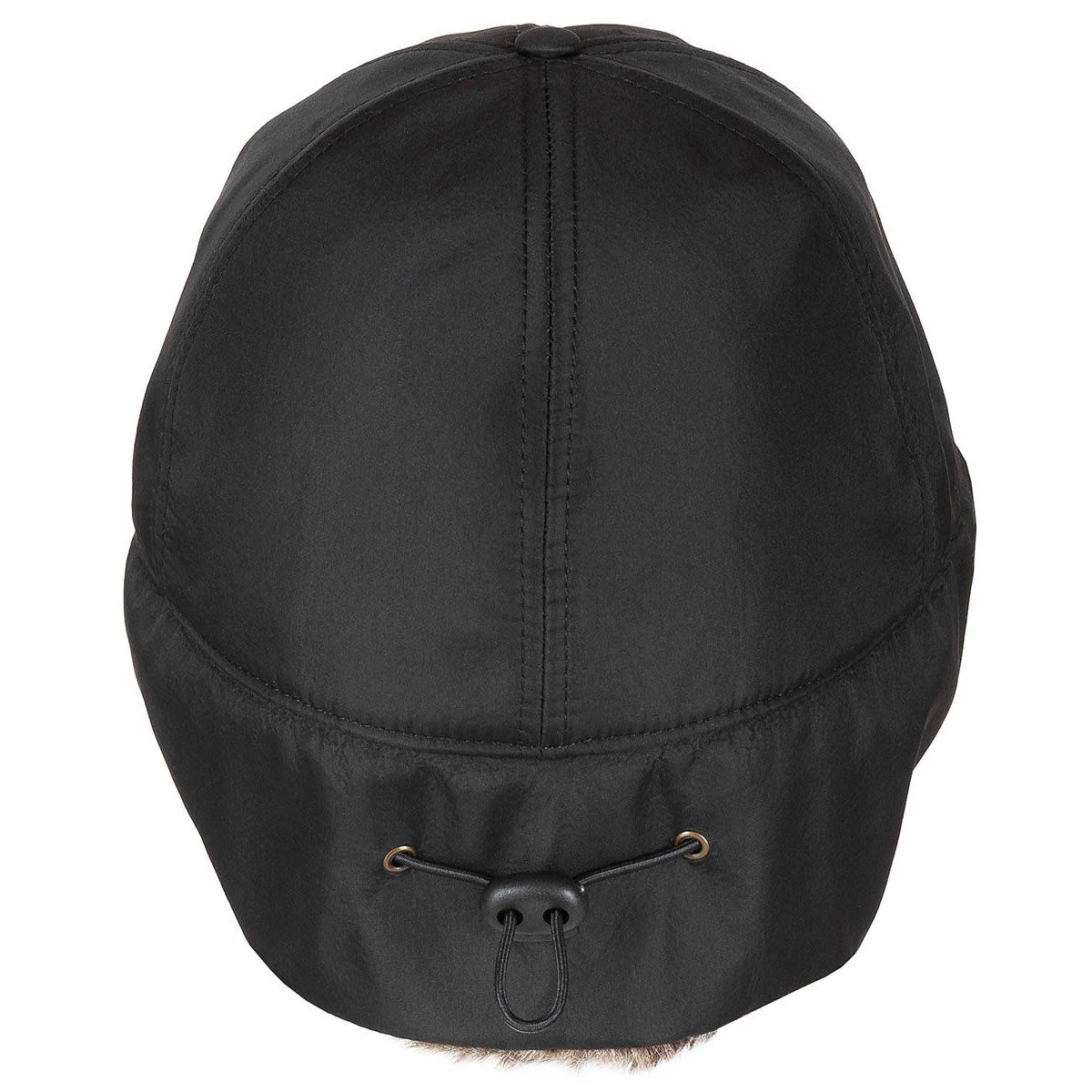 FoxOutdoor Fleecemütze Winter Cap, Trapper, schwarz (Packung) innen Fleece