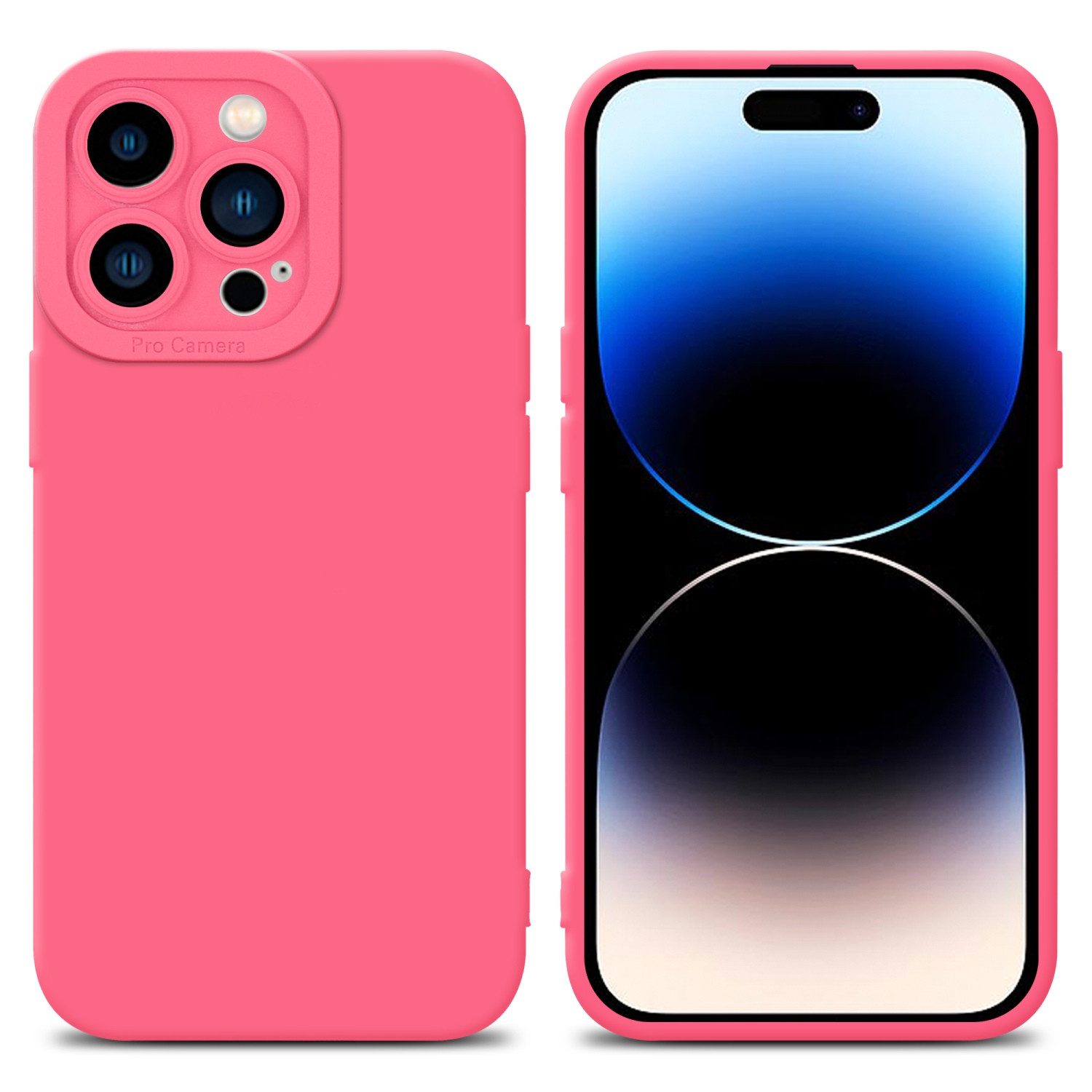 Cadorabo Handyhülle für iPhone 14 PRO Hülle Apple iPhone 14 PRO, Hülle Schutzhülle TPU Silikon Case Cover