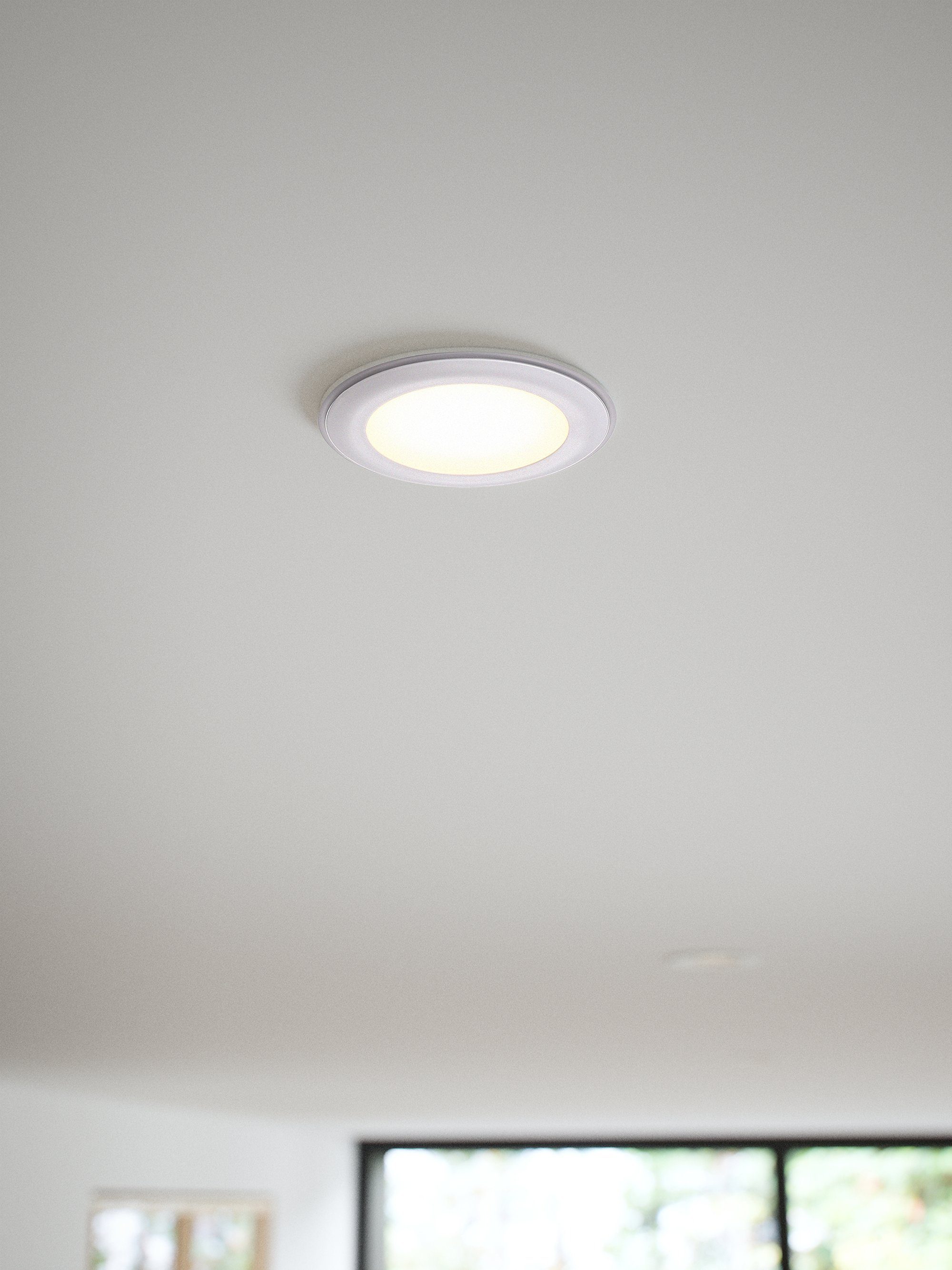 Nordlux LED Einbaustrahler Einbauleuchte fest integriertem LED Warmweiß, Dimmer mit integriert, Elkton
