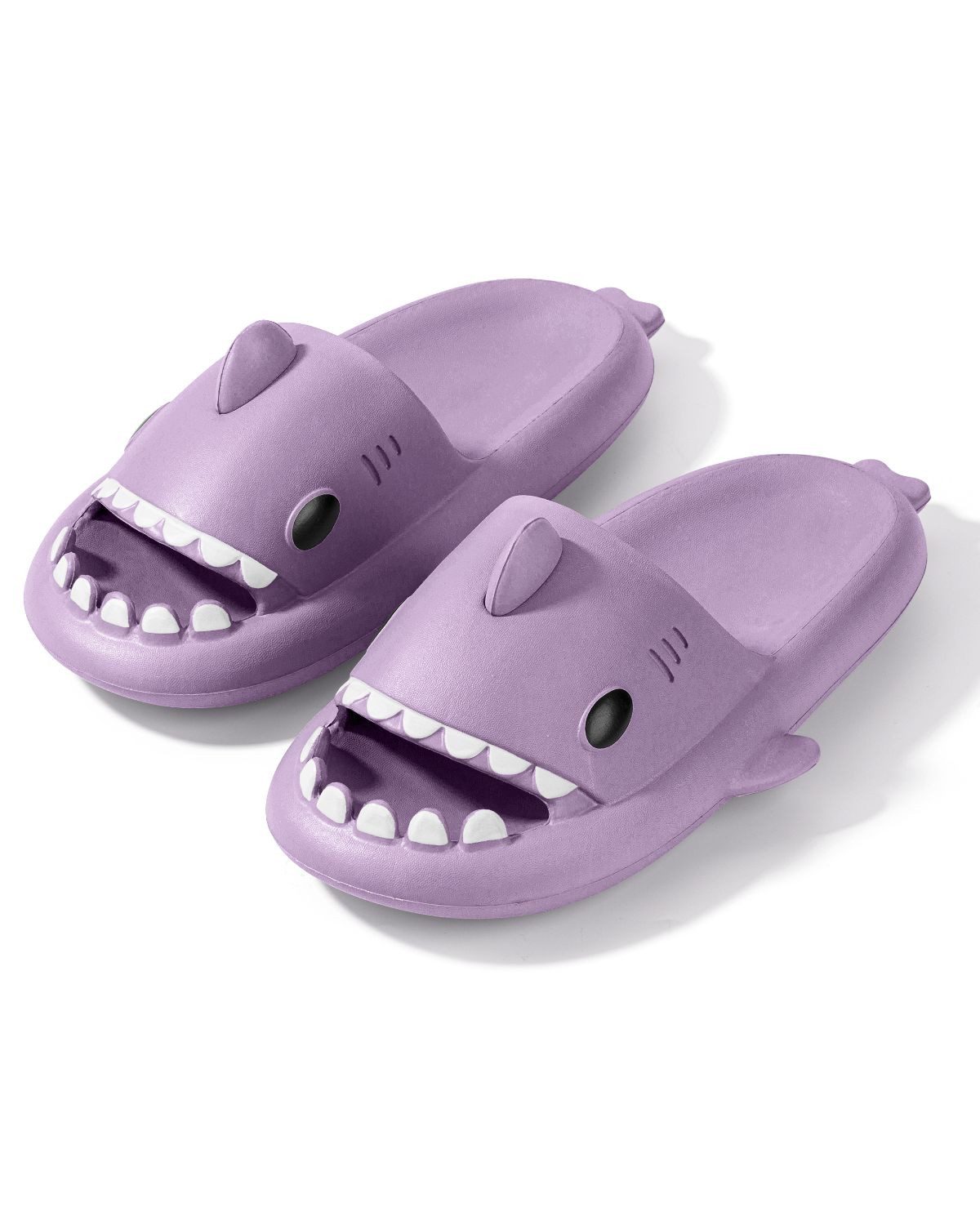 Corimori Bequeme Hai Badeschuhe im Haifisch-Design Badeschuh (Packung, Geschenk) lustige, rutschfeste, schnell trocknende Badeschlappen EU Größe 34-35