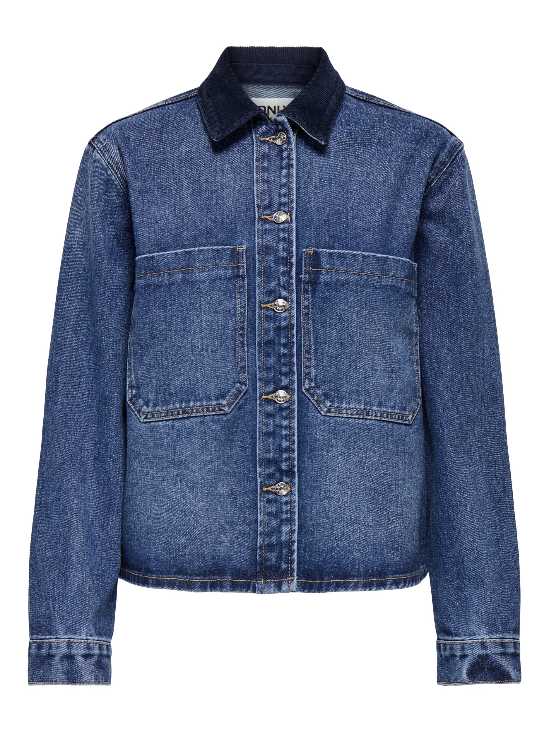 ONLY Jeansjacke ONLCASSIE LS OVS CORD DNM SHIRT MAE