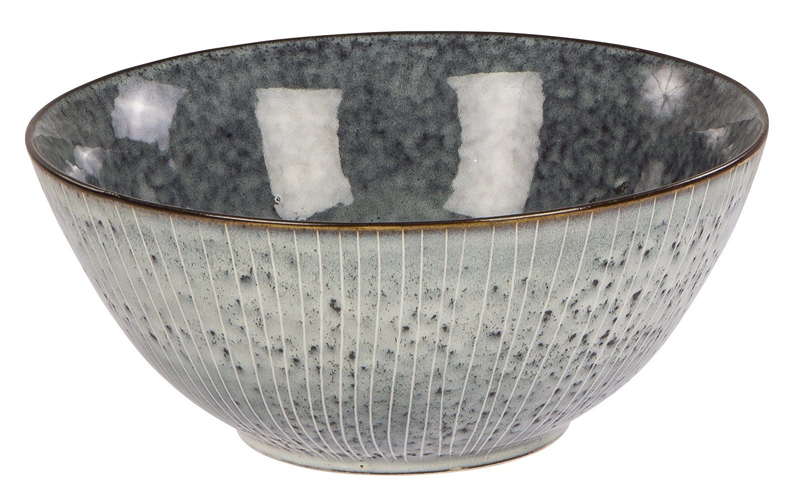 Broste Copenhagen Schale NORDIC SEA Schale 25 cm, Steingut mit reaktiver Glasur, (Schalen), Nordic Sea Schüssel