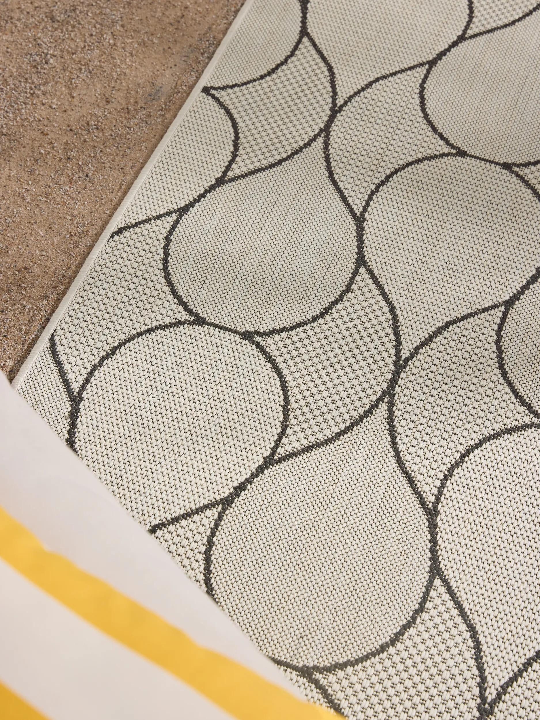 benuta Outdoorteppich Metro, rechteckig, Höhe: 5 mm, In- & Outdoorteppich, Robust für Garten, Terrasse, Balkon, Küche
