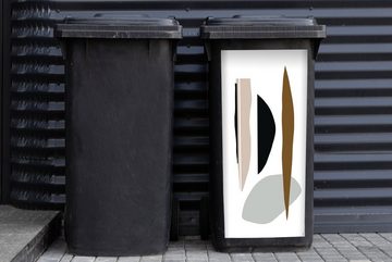 MuchoWow Wandsticker Abstrakt - Pastell - Design (1 St), Mülleimer-aufkleber, Mülltonne, Sticker, Container, Abfalbehälter