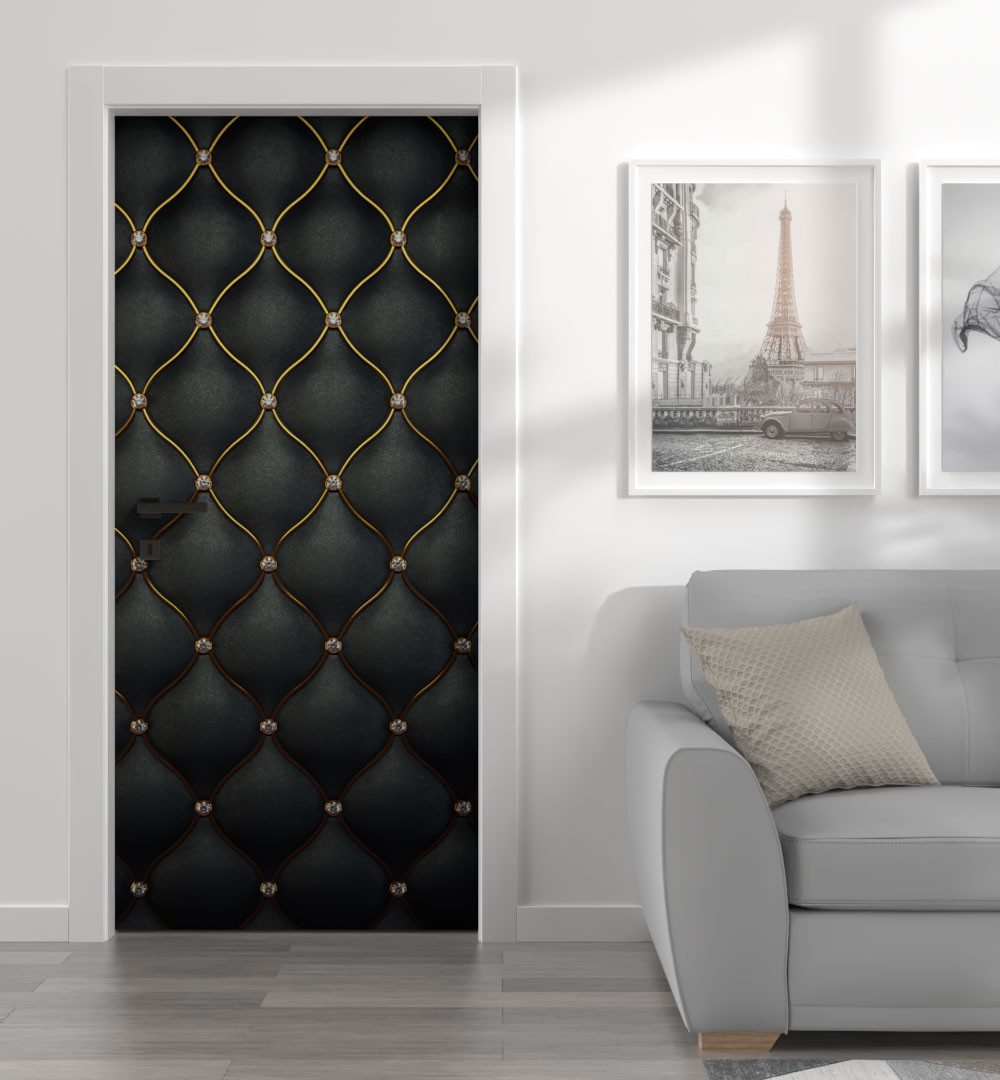 MyMaxxi Dekorationsfolie Türtapete Türposter Türfolie selbstklebend Ledertür Türaufkleber Folie, (Stil 44, 1St.}, Klebefolie Tür aufgerollt), Selbstklebend