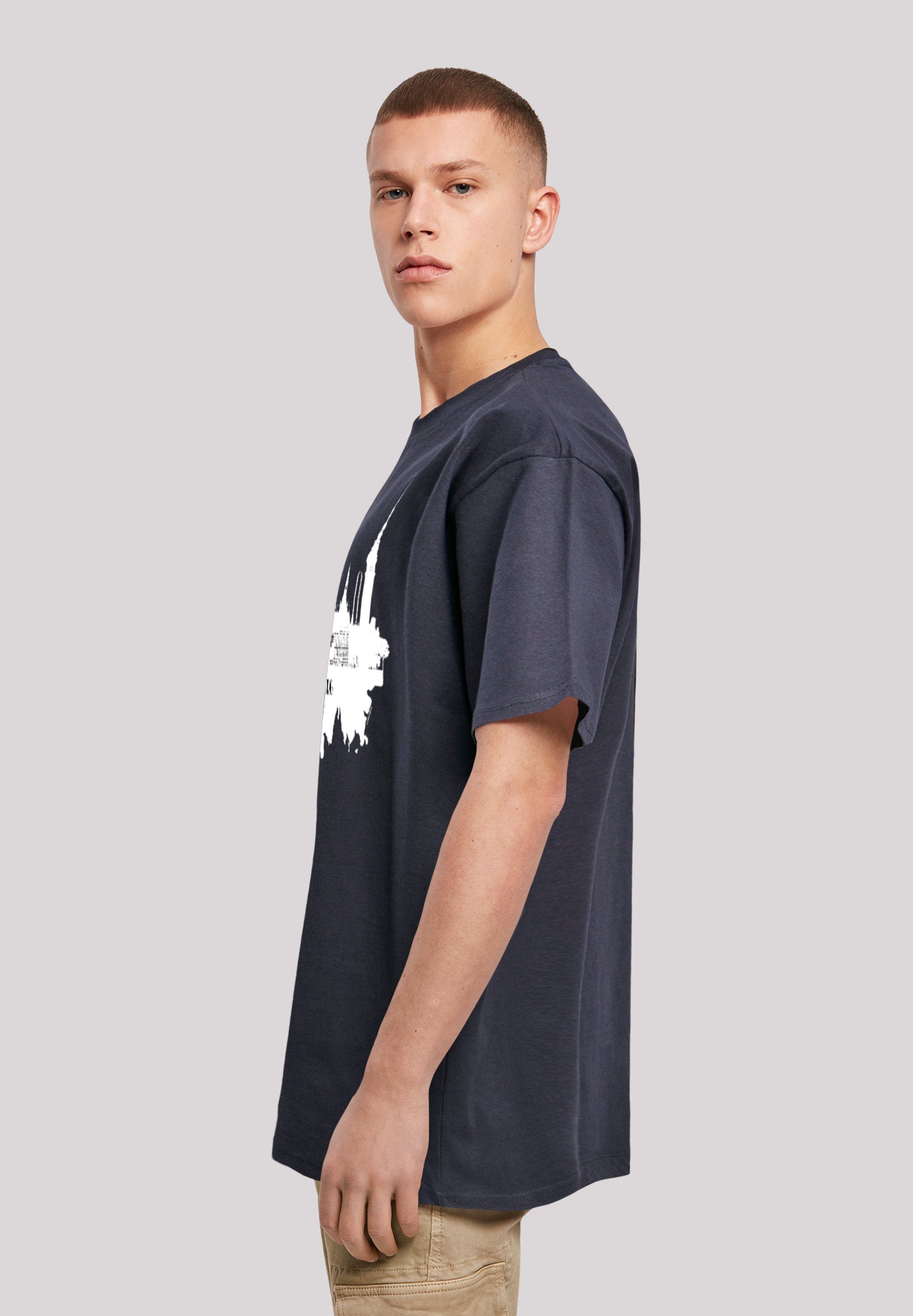 skyline T-Shirt - F4NT4STIC Print Collection Cities navy Hamburg