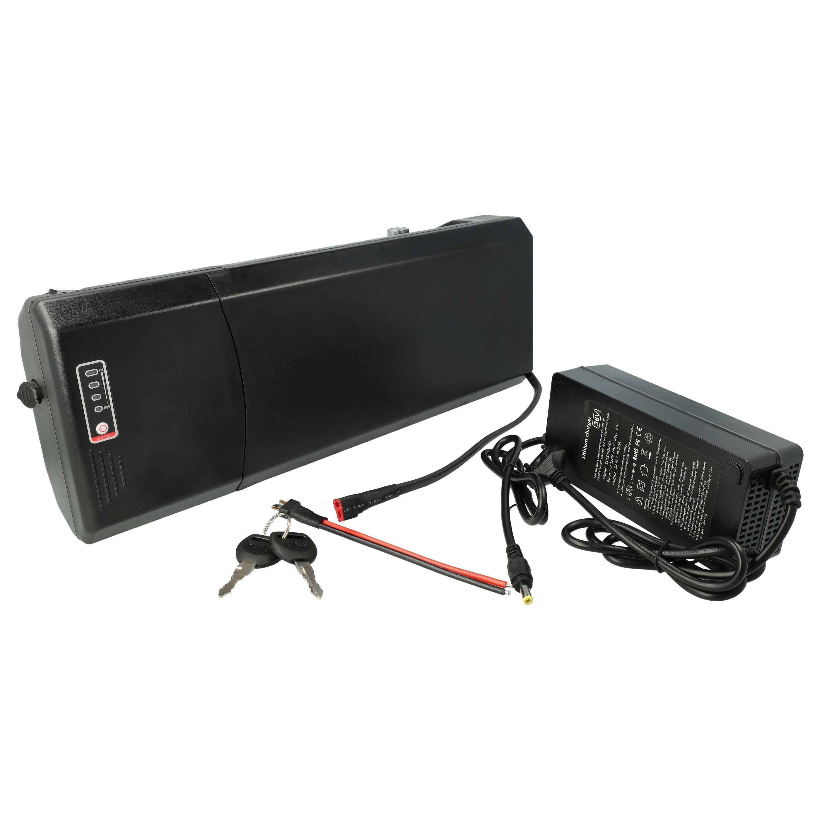 vhbw Akku passend für Zündapp Fahrrad / E-Bike (10,4 Ah, 36 V, Li-Ion, E-Bike Akku Akku Li-Ion 10400 mAh (36 V), Leistungsfähiger Austausch-Akku für Pedelec, Elektrofahrrad, E-Bike