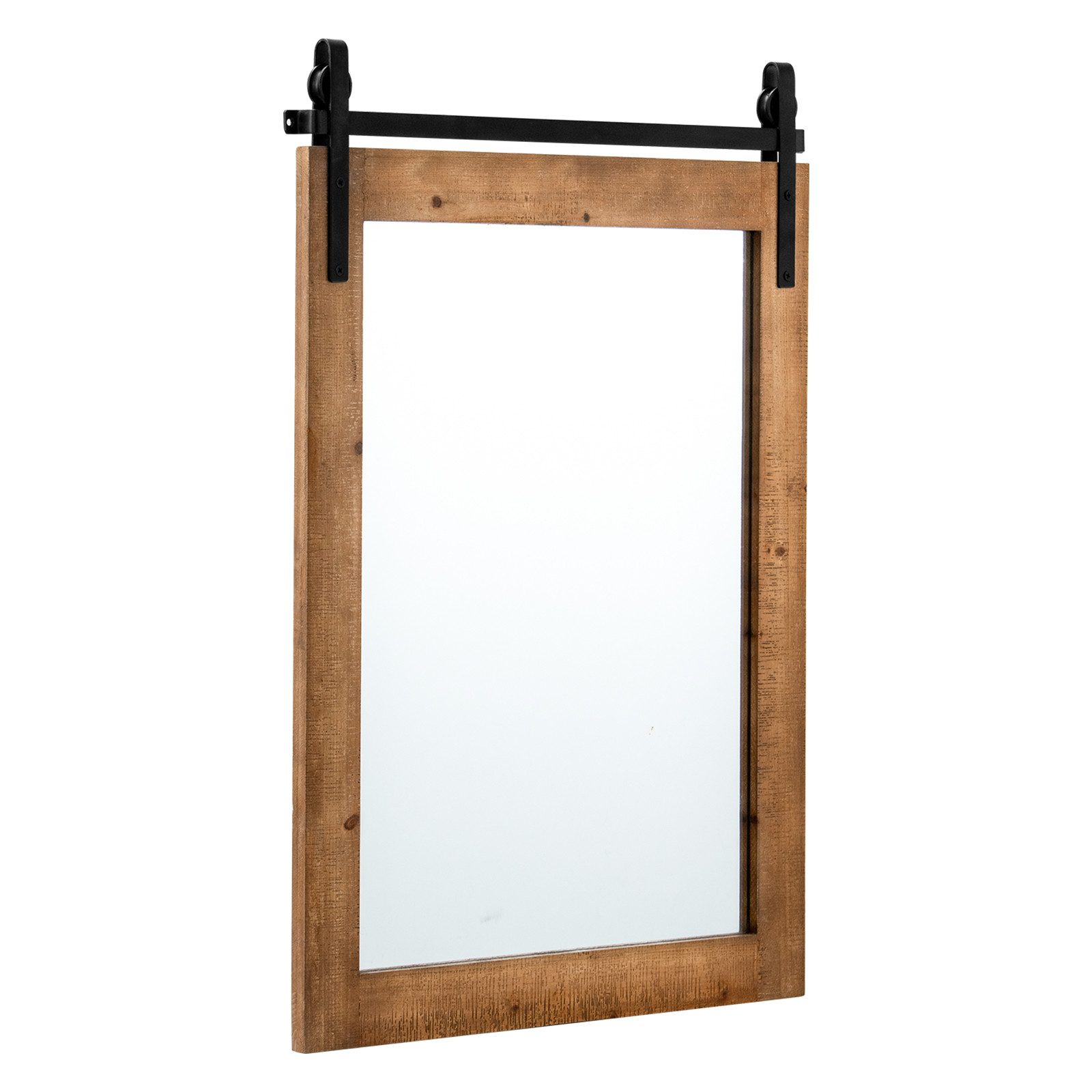 COSTWAY Dekospiegel, mit Holzrahmen und Metallhalterung, 76,5x56cm günstig online kaufen