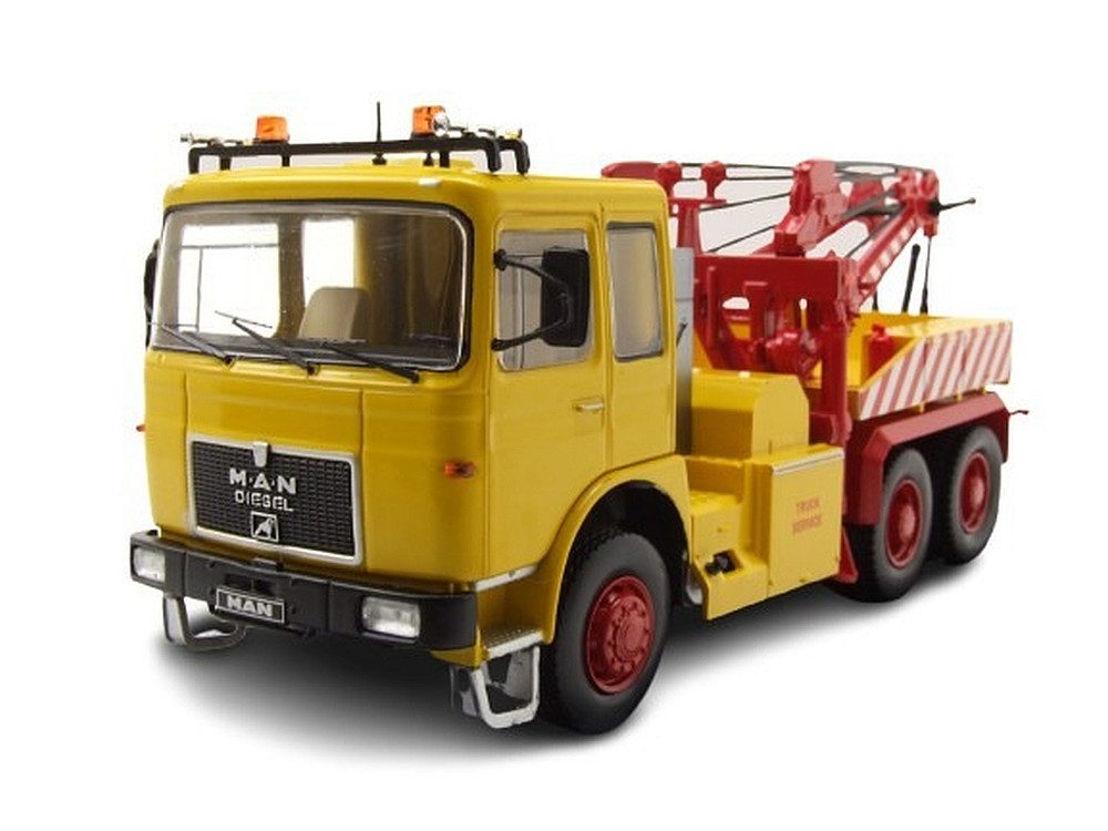 Modellauto MAN F8 26.281 Abschlepper gelb