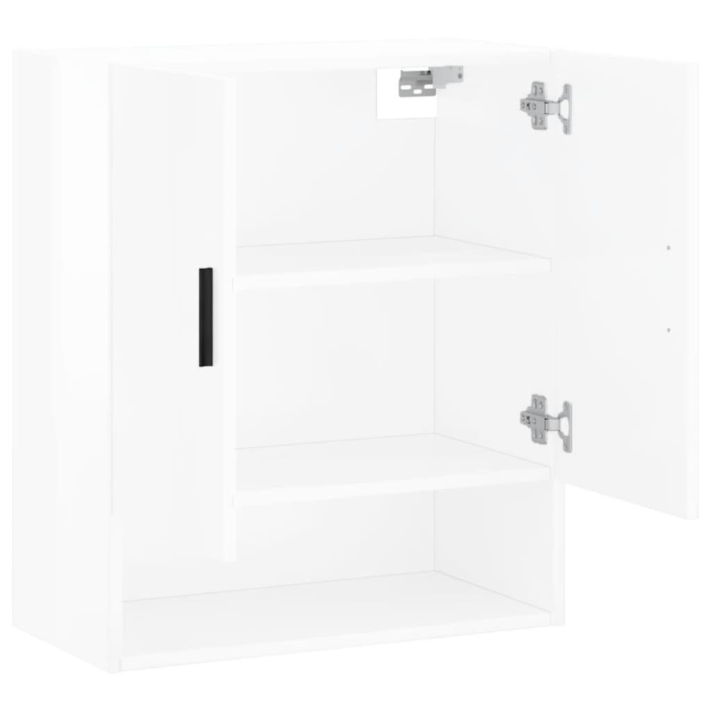 Hochglanz-Weiß 60x31x70 Wandschrank Holzwerkstoff (1-St) cm vidaXL Fächerschrank
