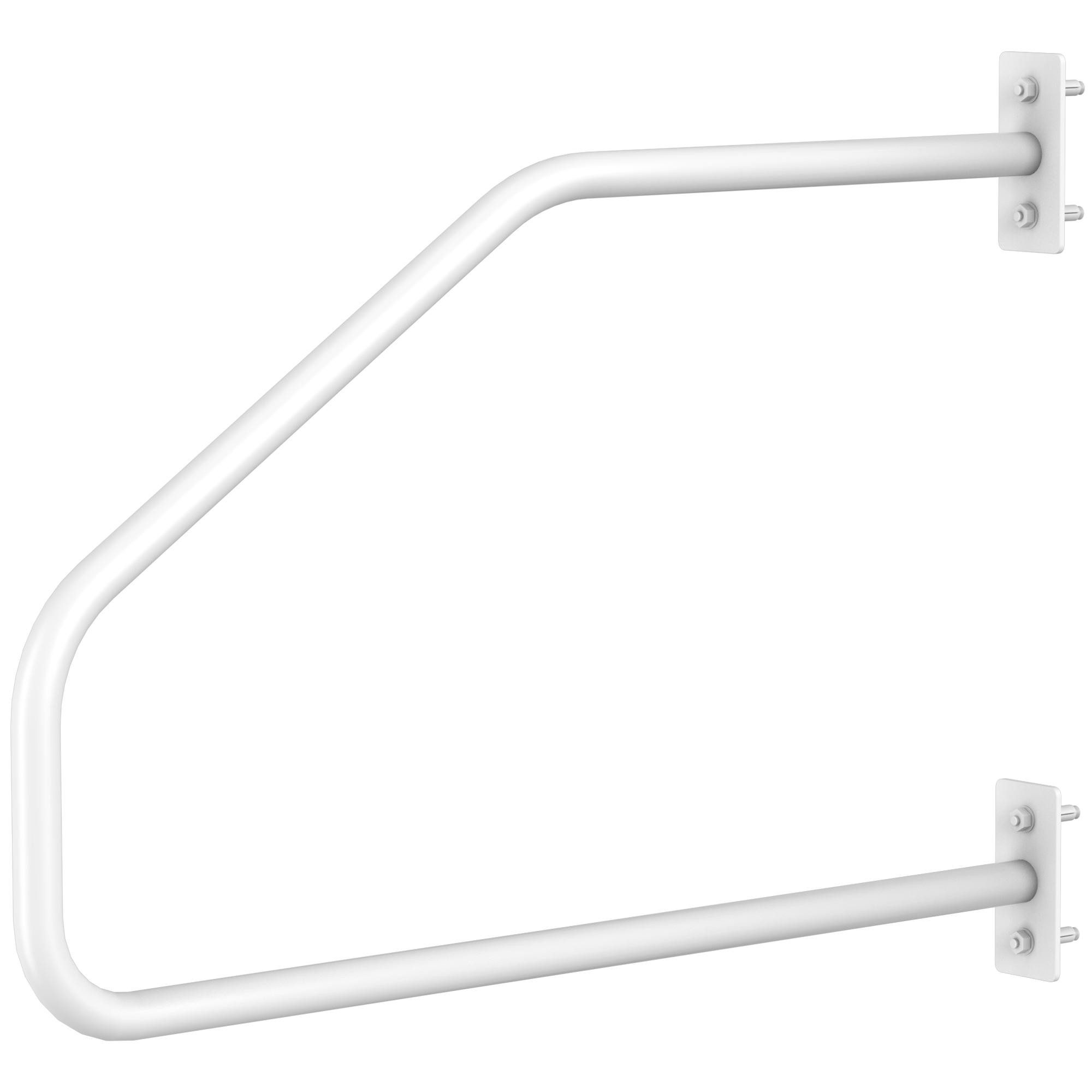 BBG Haltegriff Badezimmer Haltegriff aus Metall mit Wand-& Bodenmontage,40 cm / 60 cm, rutschfest, korrosionsbeständig, bis 136 kg belastbar