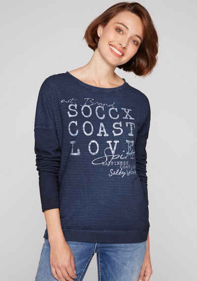SOCCX Sweatshirt mit großem Frontprint