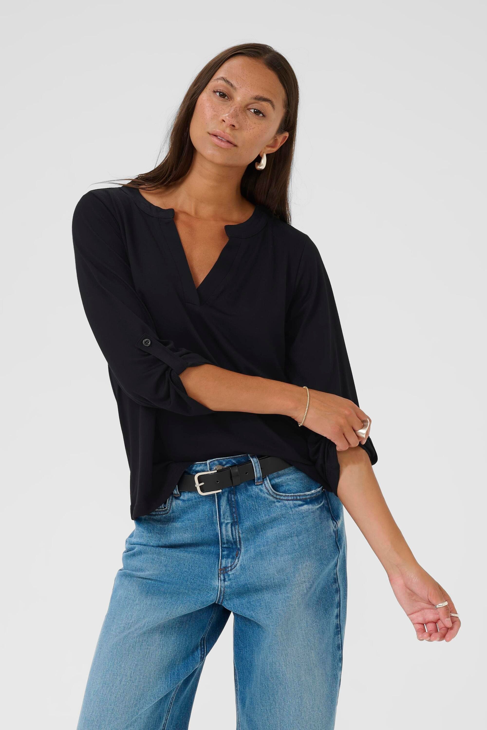 Langarmbluse Bluse langarm KAbrenda