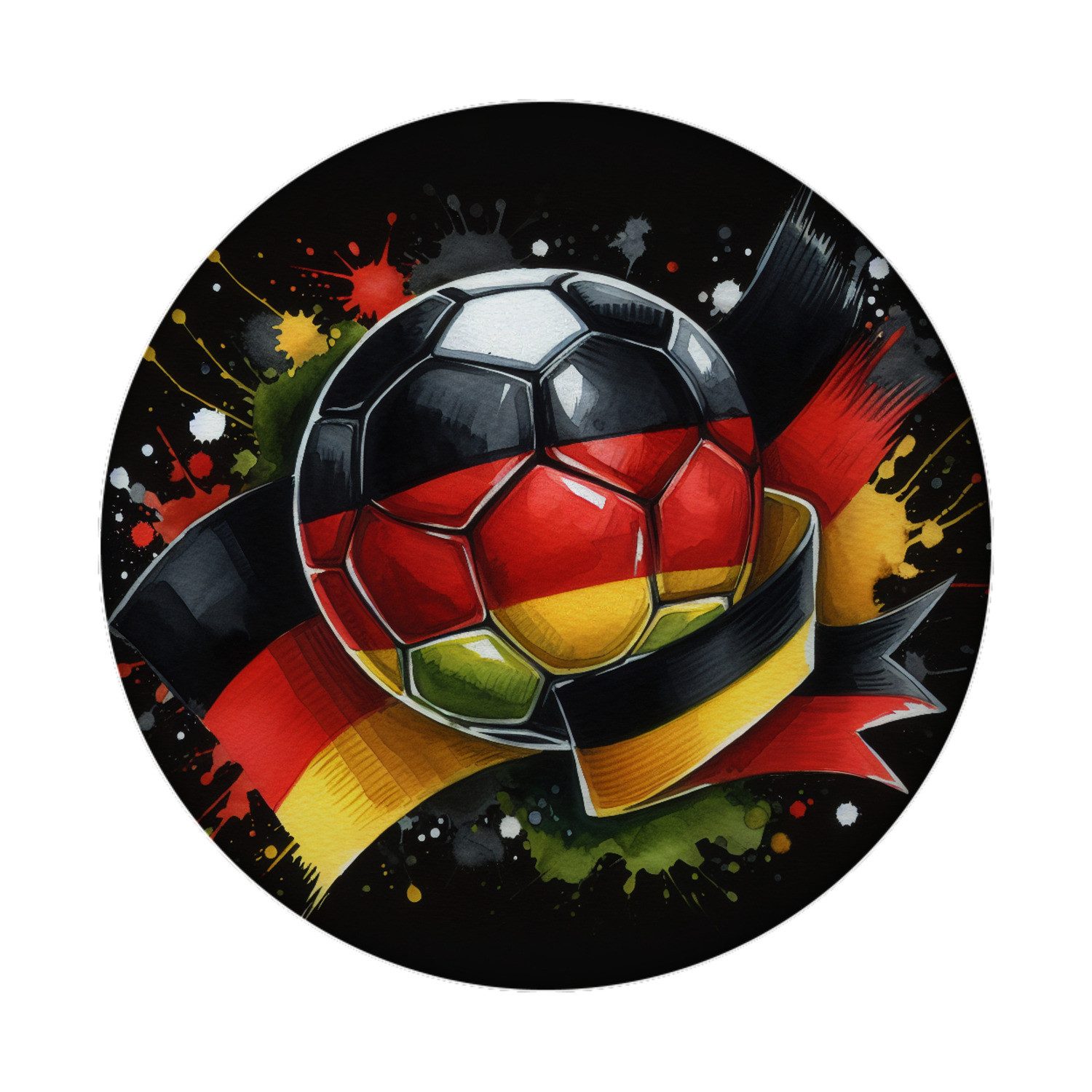 speecheese Magnet Fußball Deutschland Flagge Magnet mit Flaschenöffner rund