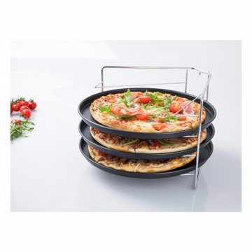 Zenker Pizzablech Zenker Special Countries Pizza-Set, 4-tlg. 29 cm, Stahlblech