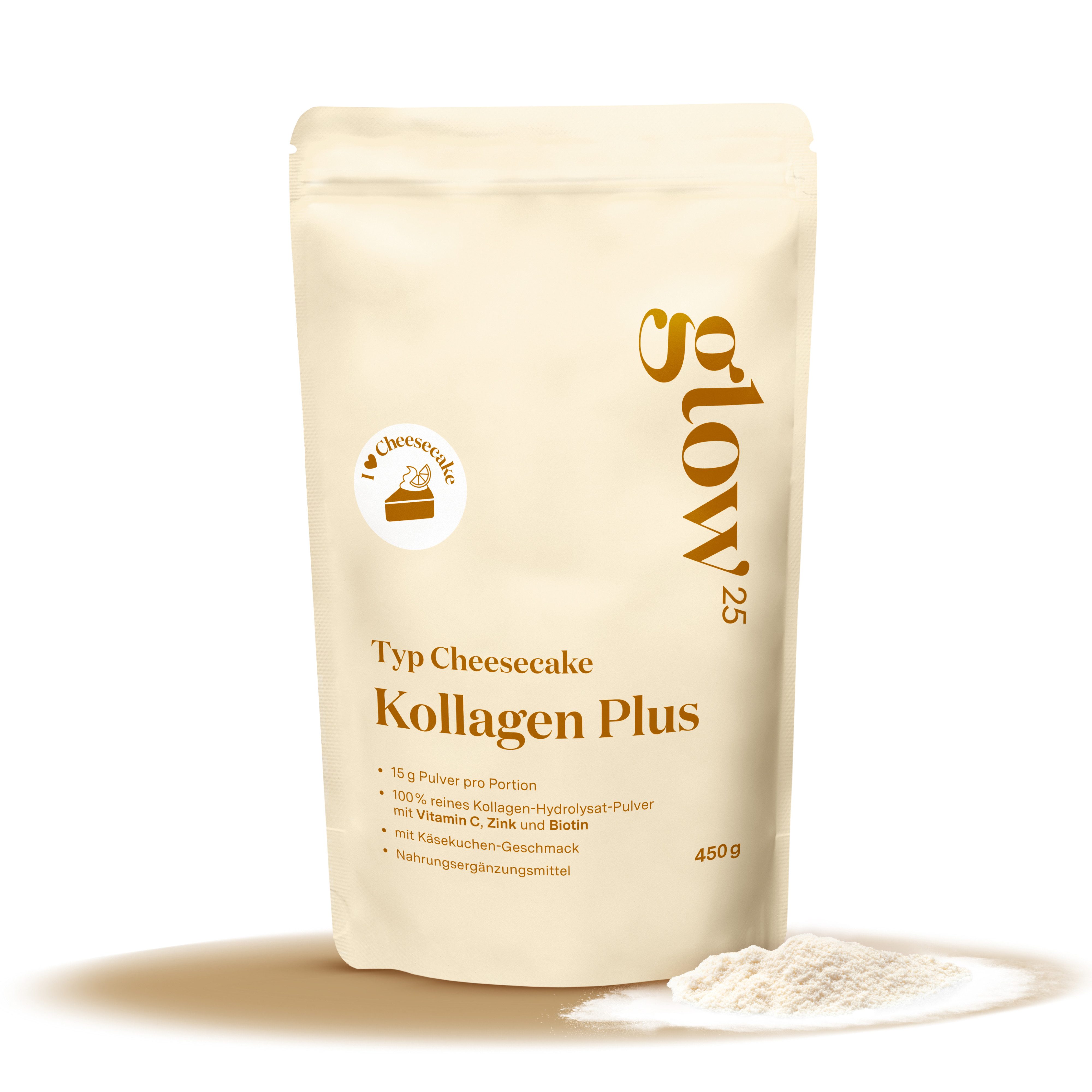 Glow25 Glow25® Collagen Plus Typ Cheesecake [450g] Pulver, 450 g