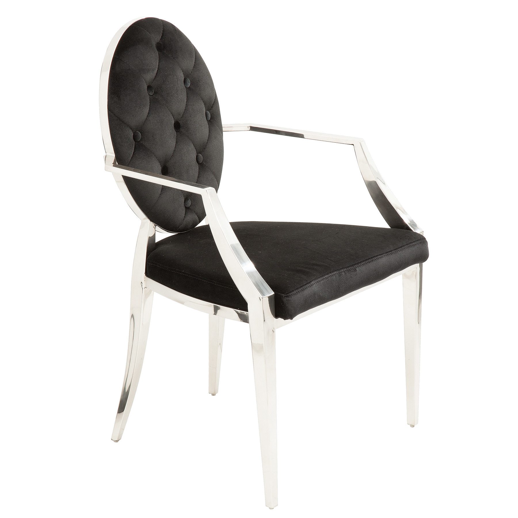 riess-ambiente Esszimmerstuhl MODERN BAROCK schwarz / günstig online kaufen
