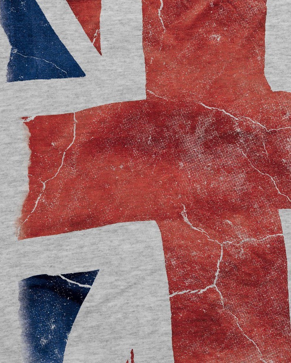 style3 Print-Shirt Herren england london Jack brexit grau T-Shirt großbritannien meliert Union queen flagge UK