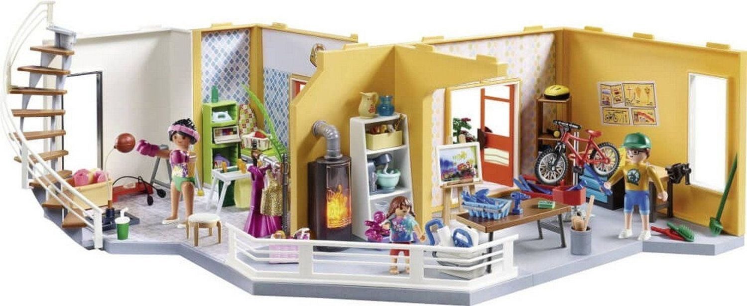 Playmobil® City Life Etagenerweiterung Wohnhaus Konstruktions-Spielset, (Etagenerweiterung Wohnhaus), Made in Europe