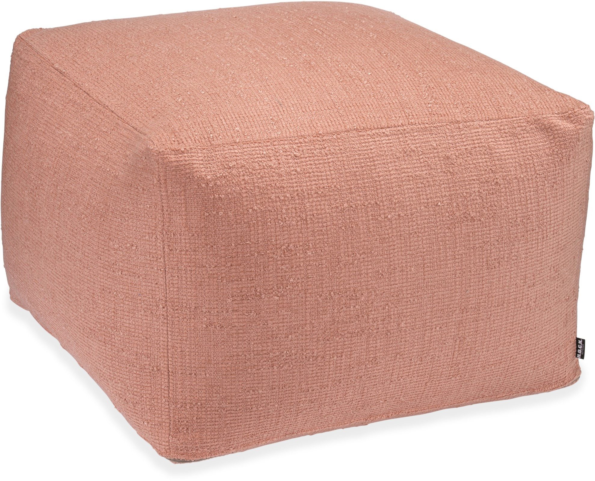 H.O.C.K. Sitzhocker H.O.C.K. Marcal Outdoor + Indoor Hocker 60x60x40cm peach altrosa, Hocker, Sitzhocker, Pouf Hocker, Barhocker - wetterfest, vielseitig