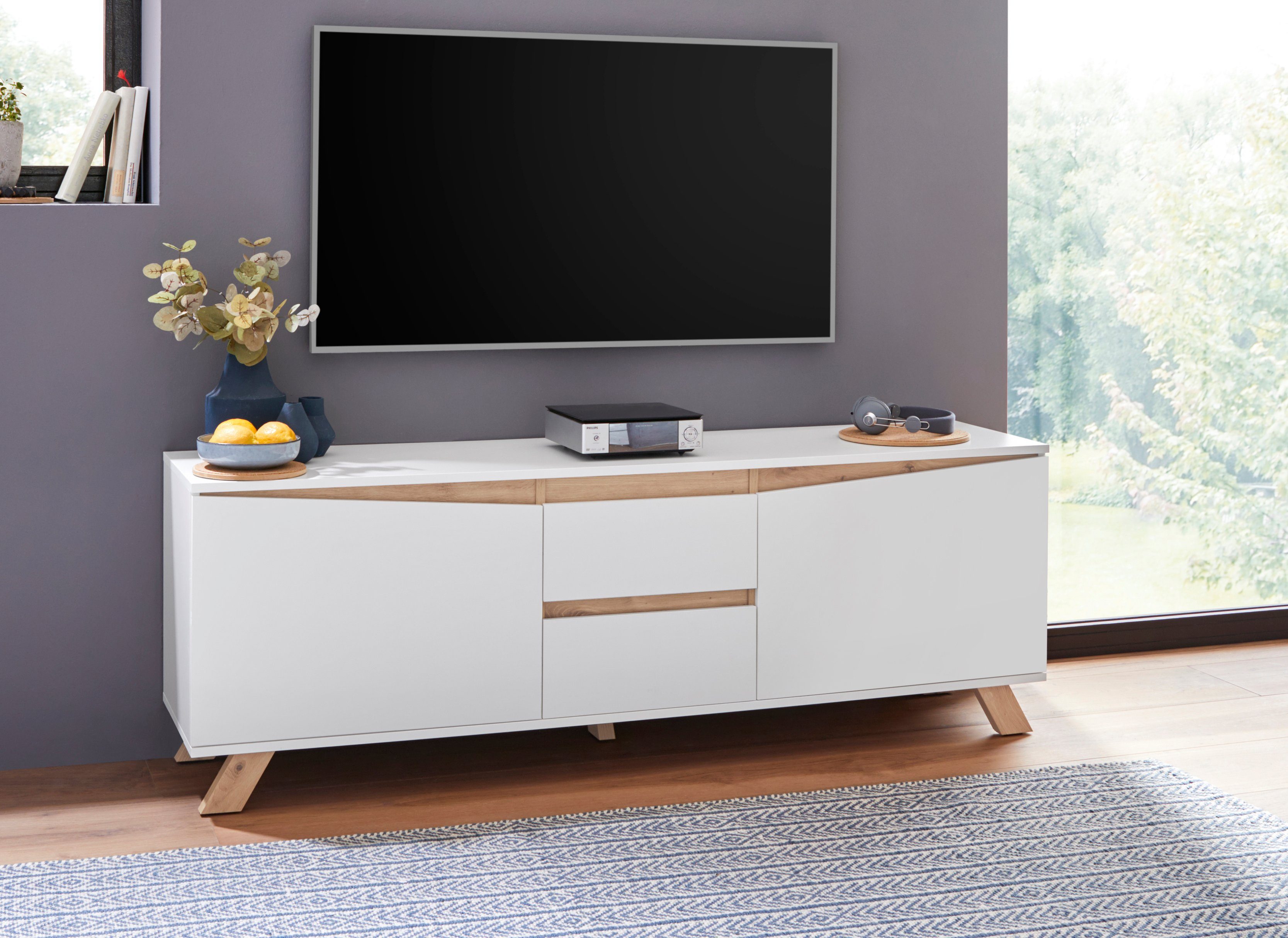 Homexperts TV-Board »Vicky«, Breite 160 cm, in matt weiß