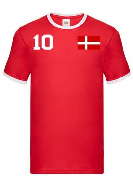 Blondie & Brownie T-Shirt Herren Dänemark Danmark Denmark Sport Trikot Fußball Weltmeister EM